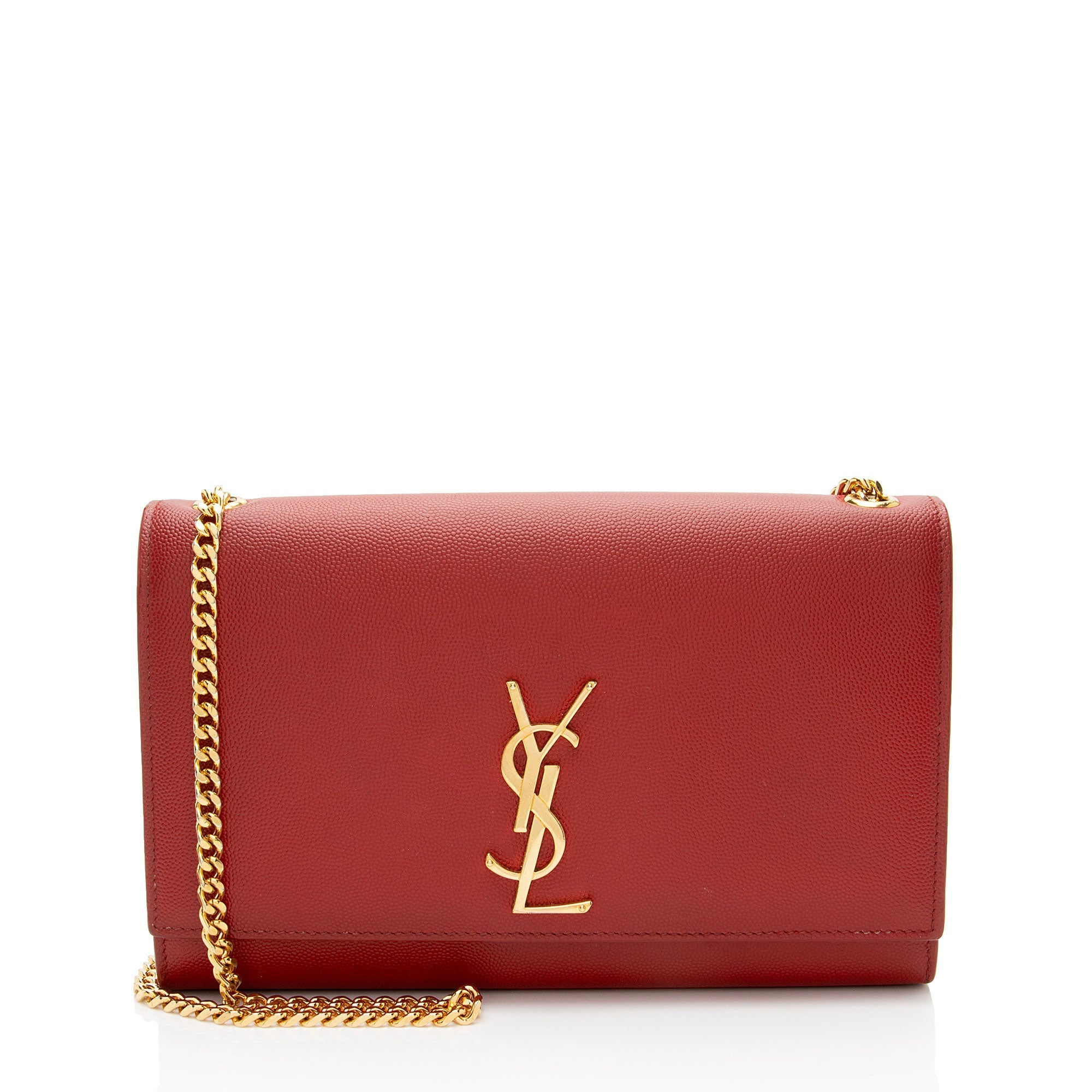 Saint Laurent Grain de Poudre Monogram Kate Medium Shoulder Bag
