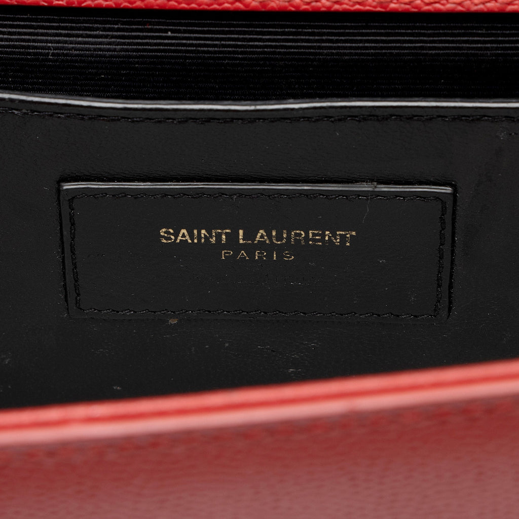 Saint Laurent Grain de Poudre Monogram Kate Medium Shoulder Bag
