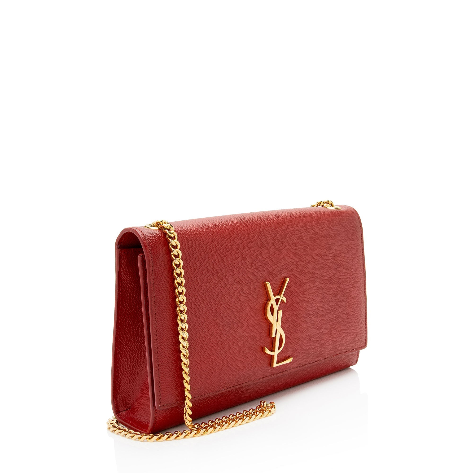 Saint Laurent Grain de Poudre Monogram Kate Medium Shoulder Bag