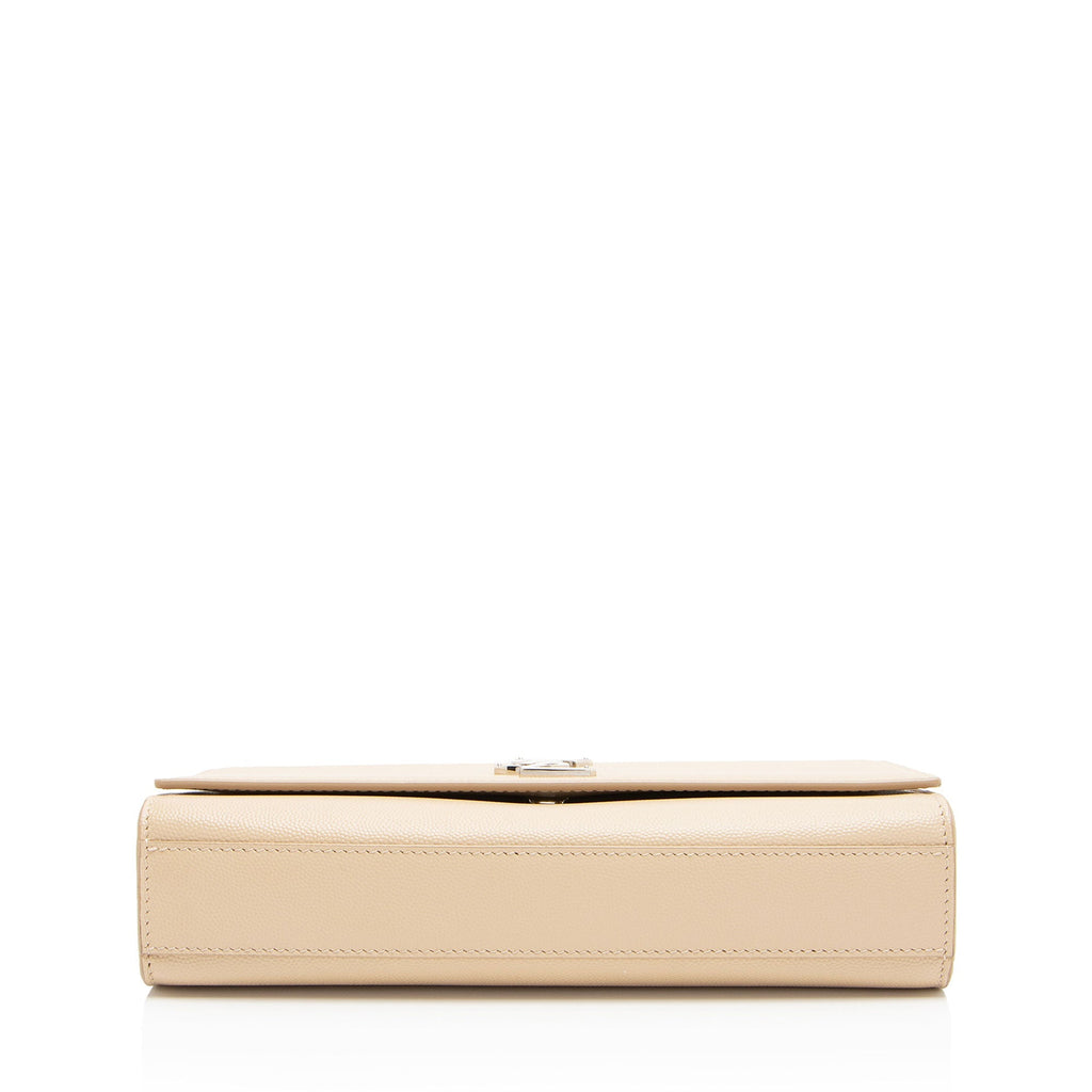 Saint Laurent Grain de Poudre Monogram Kate Medium Shoulder Bag