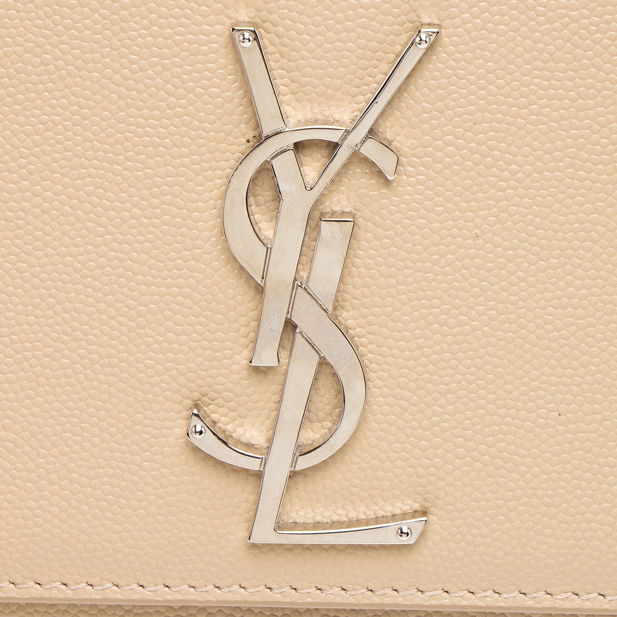 Saint Laurent Grain de Poudre Monogram Kate Medium Shoulder Bag