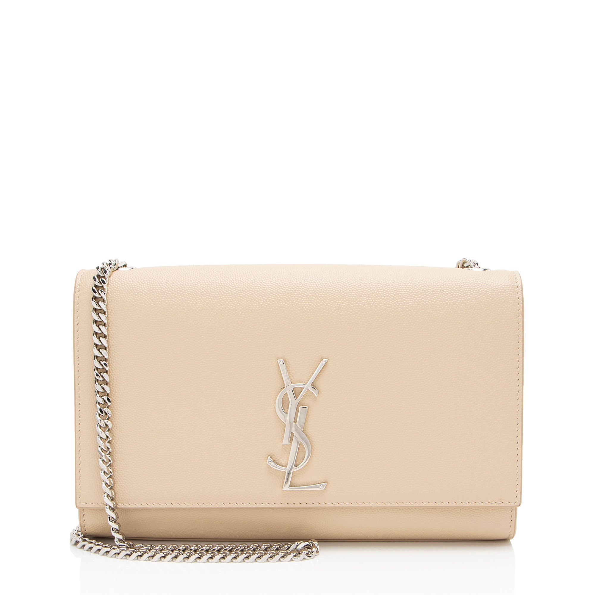 Saint Laurent Grain de Poudre Monogram Kate Medium Shoulder Bag