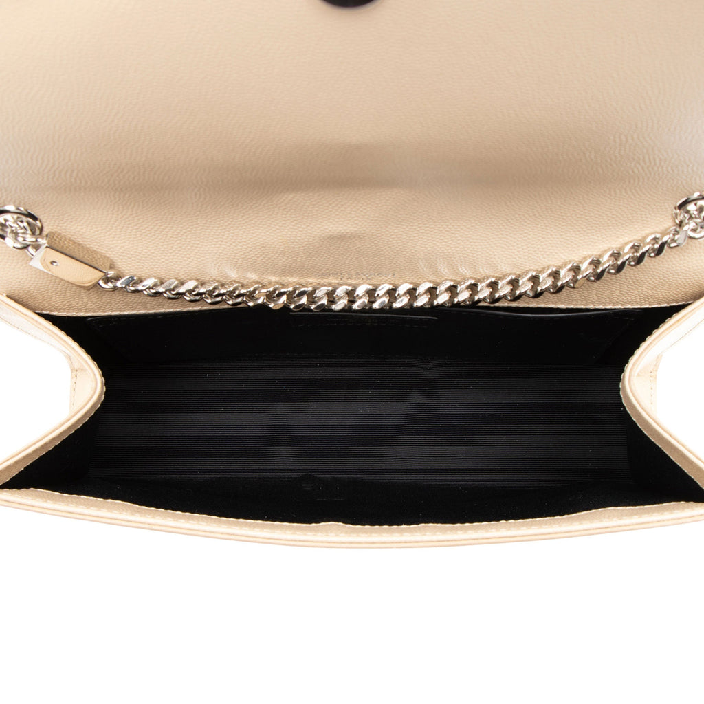 Saint Laurent Grain de Poudre Monogram Kate Medium Shoulder Bag