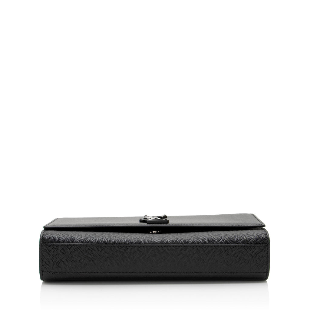 Saint Laurent Grain de Poudre Monogram Kate Medium Shoulder Bag