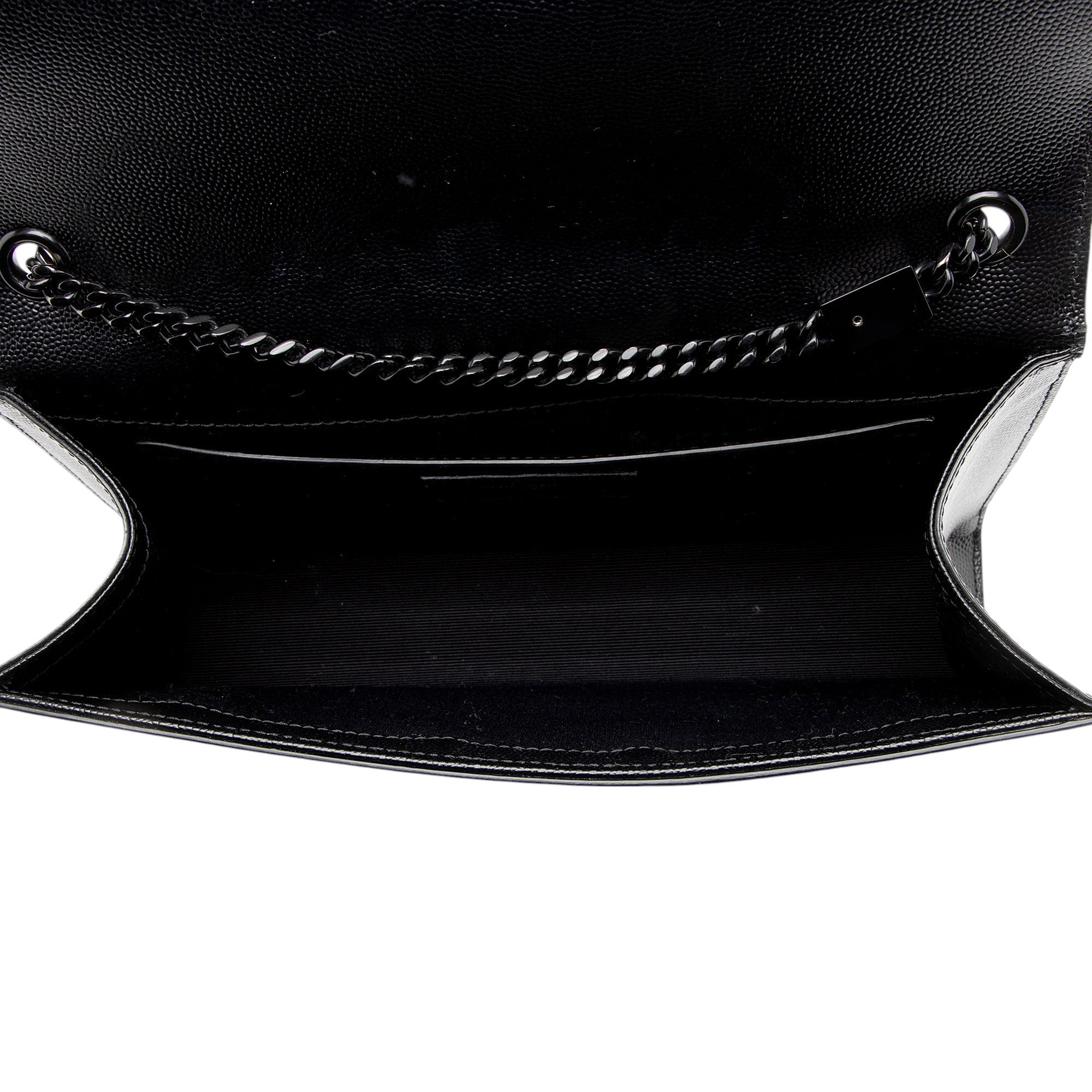 Saint Laurent Grain de Poudre Monogram Kate Medium Shoulder Bag