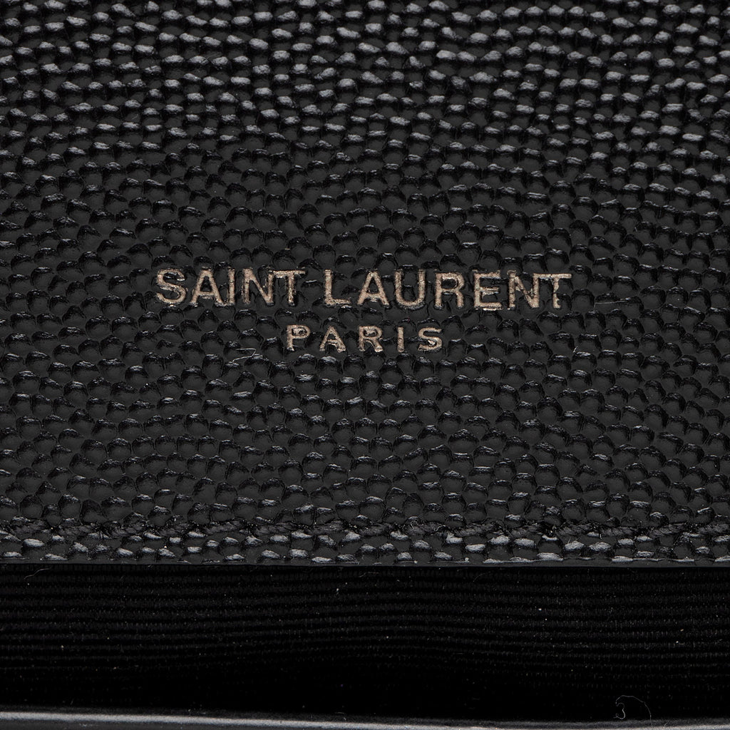 Saint Laurent Grain de Poudre Monogram Kate Medium Shoulder Bag