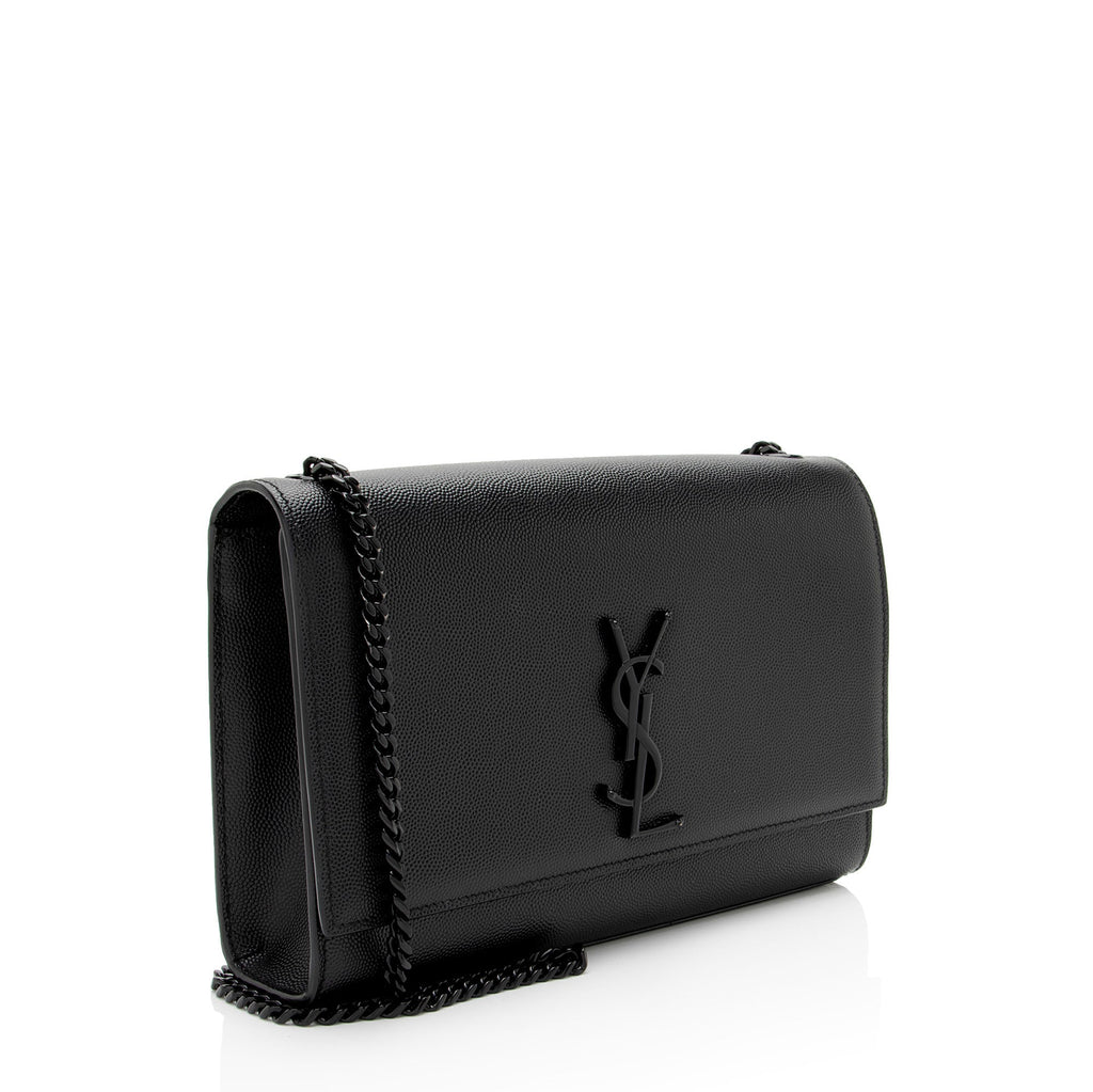 Saint Laurent Grain de Poudre Monogram Kate Medium Shoulder Bag