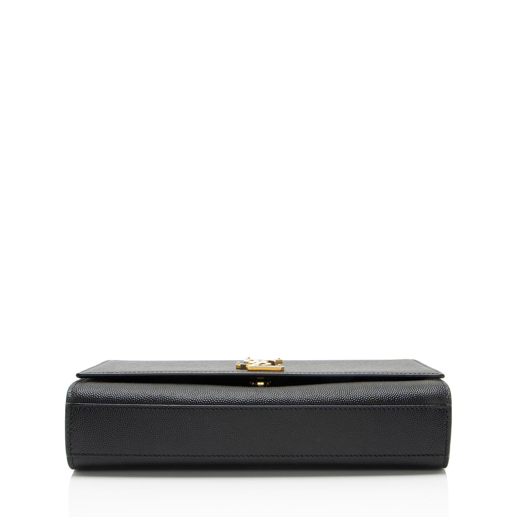 Saint Laurent Grain de Poudre Monogram Kate Medium Shoulder Bag