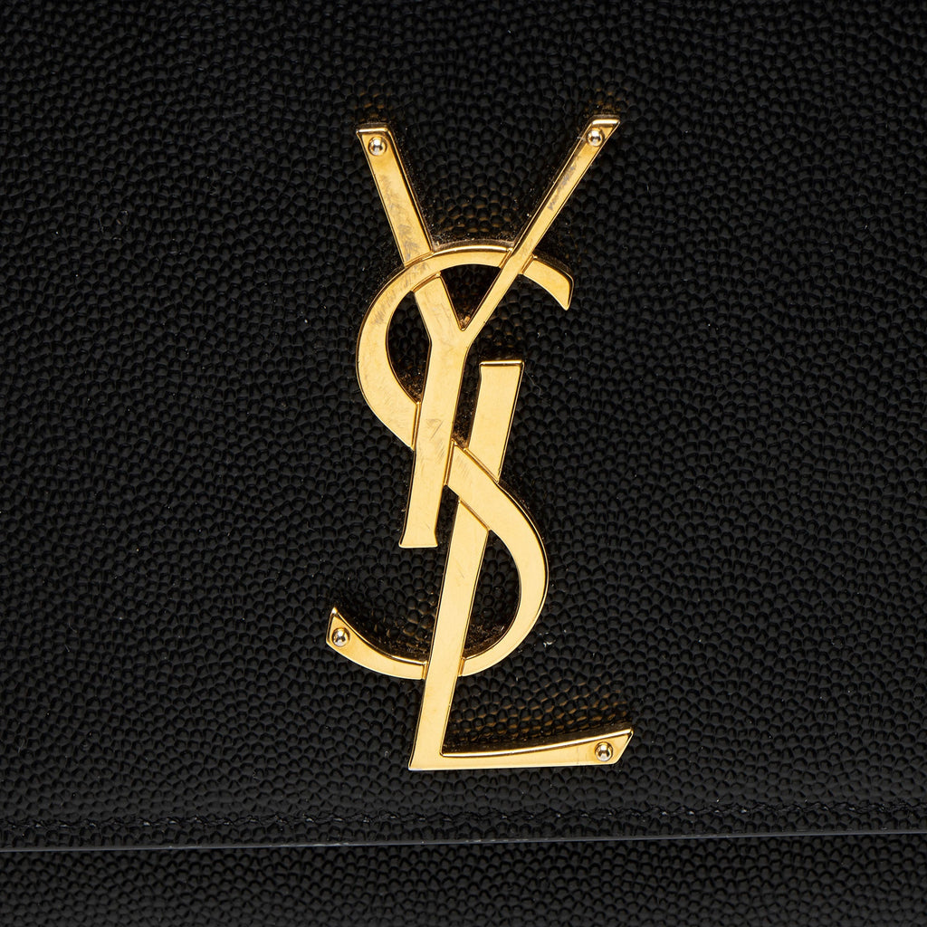 Saint Laurent Grain de Poudre Monogram Kate Medium Shoulder Bag