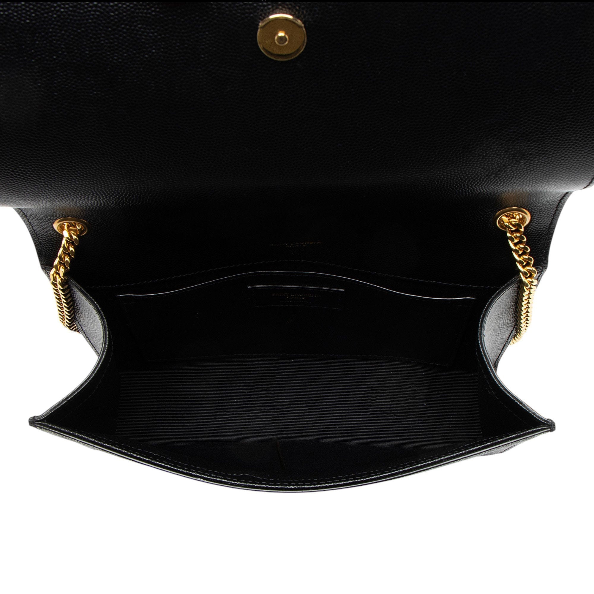 Saint Laurent Grain de Poudre Monogram Kate Medium Shoulder Bag