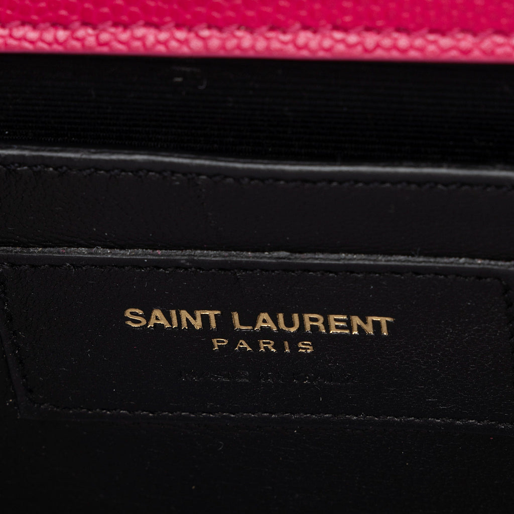 Saint Laurent Grain de Poudre Monogram Kate Small Crossbody Bag (SHF-ip71h6)