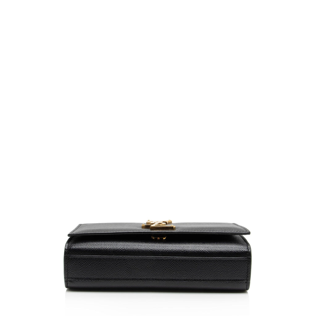 Saint Laurent Grain de Poudre Monogram Kate Small Crossbody (SHF-C8kcKX)