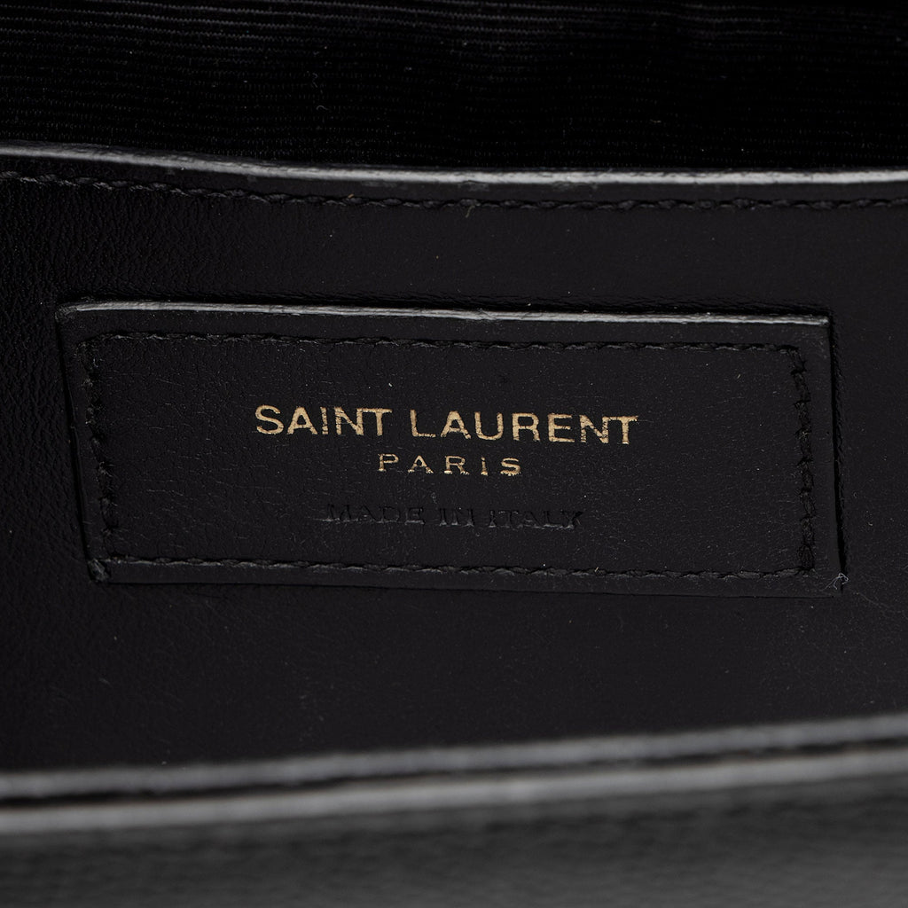 Saint Laurent Grain de Poudre Monogram Kate Small Crossbody (SHF-Ky2Gwi)