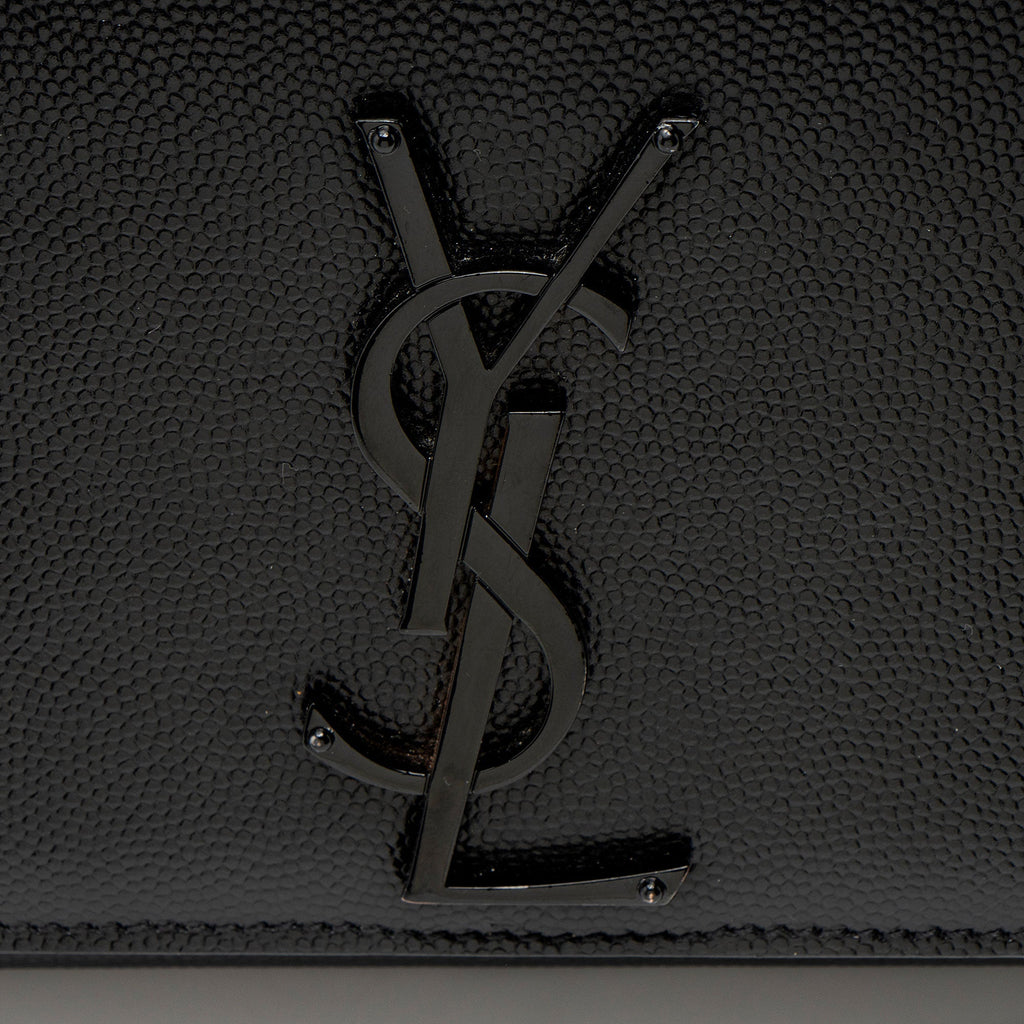 Saint Laurent Grain de Poudre Monogram Kate Small Crossbody