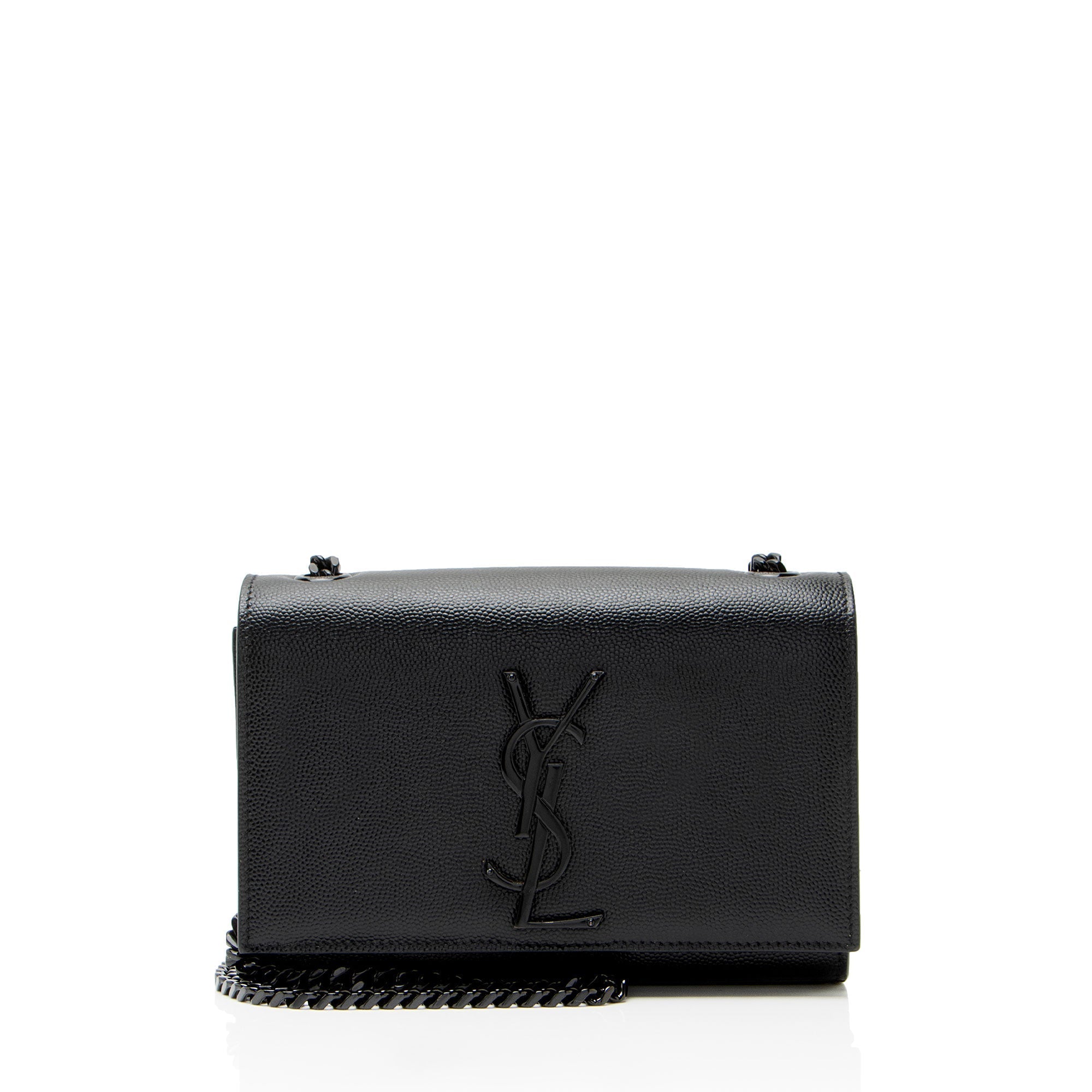 Saint Laurent Grain de Poudre Monogram Kate Small Crossbody