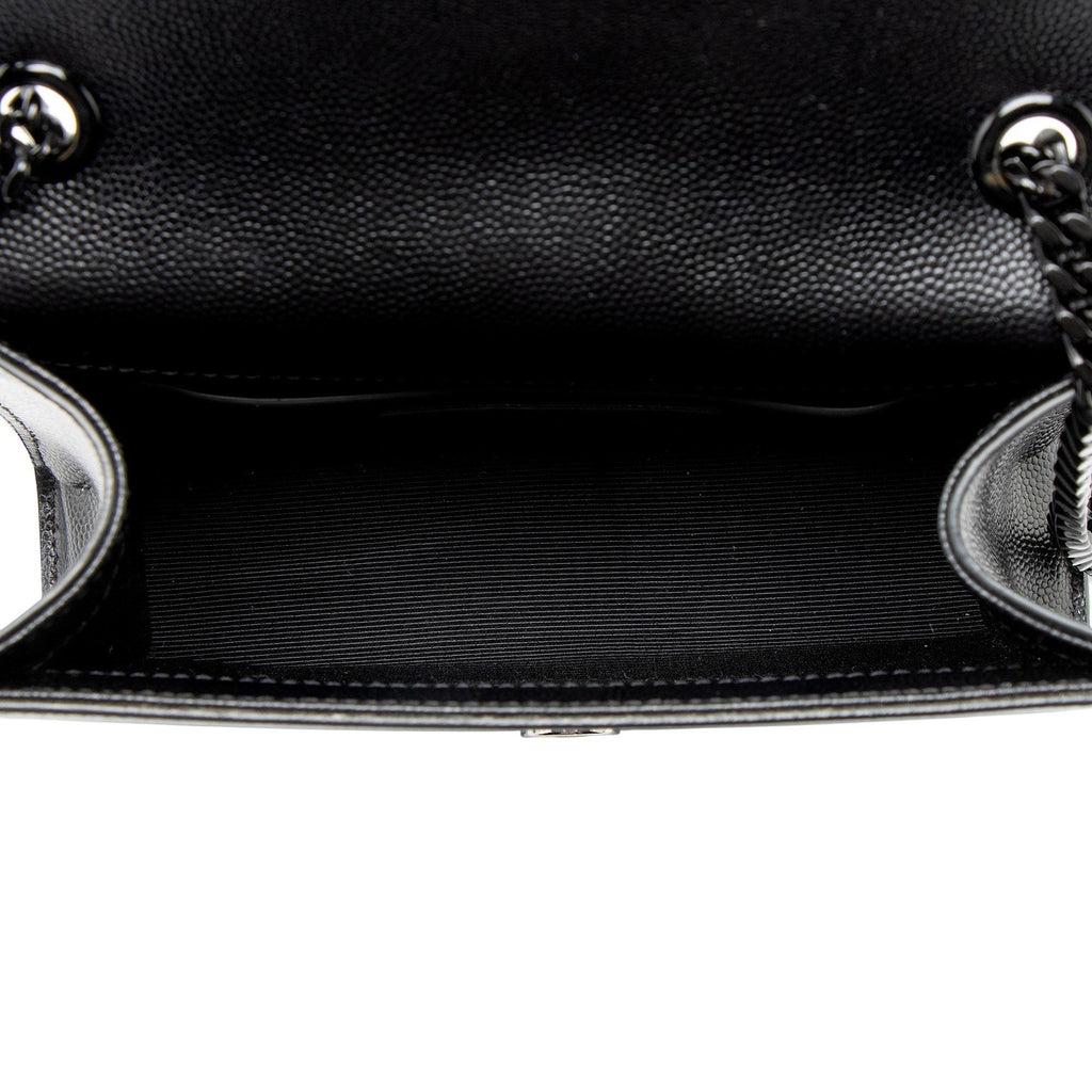 Saint Laurent Grain de Poudre Monogram Kate Small Crossbody