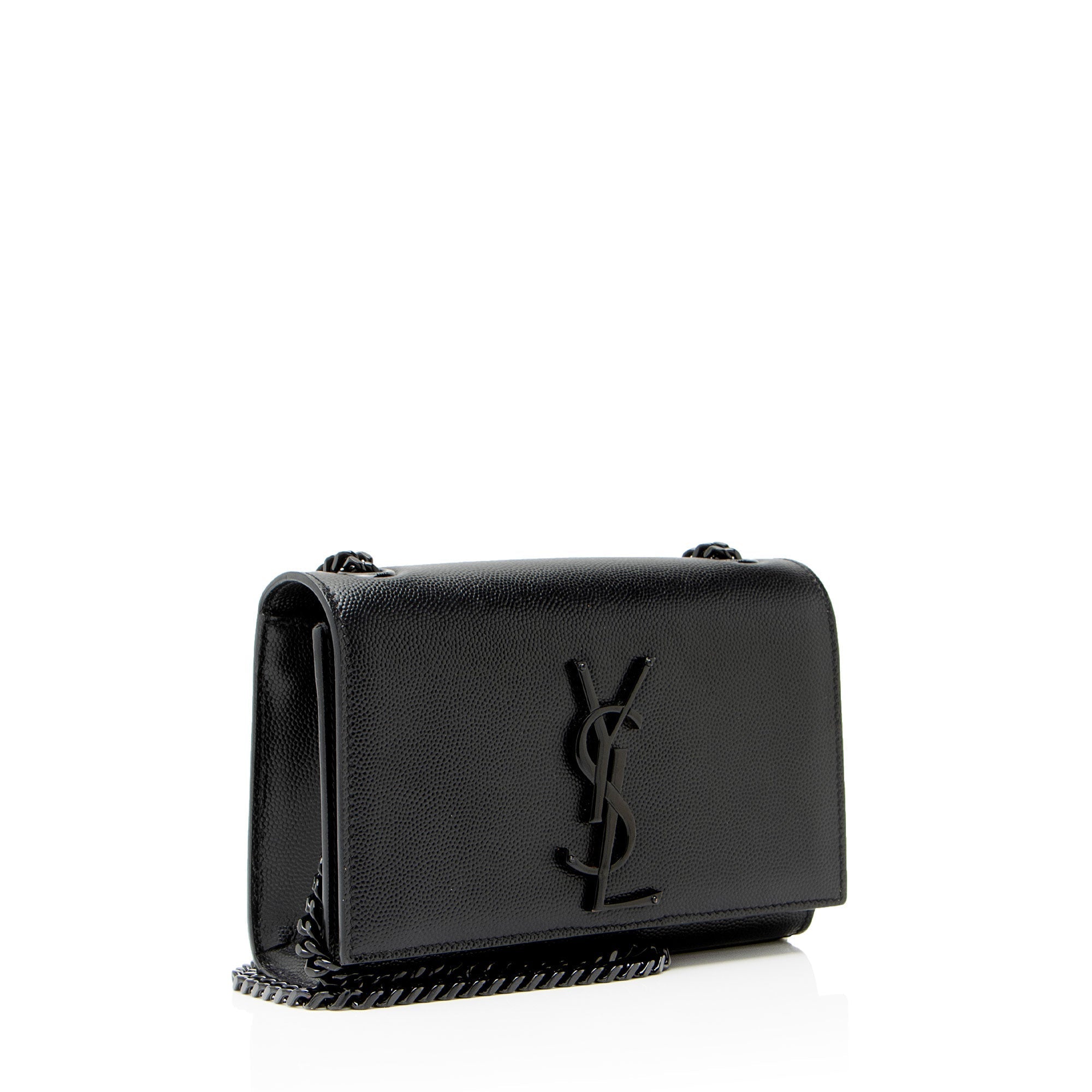 Saint Laurent Grain de Poudre Monogram Kate Small Crossbody