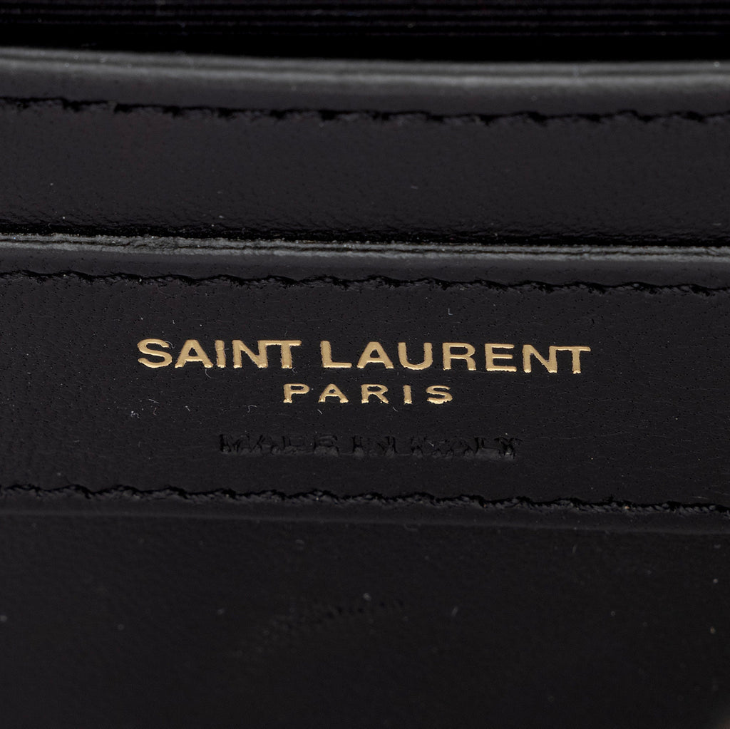 Saint Laurent Grain de Poudre Monogram Kate Small Shoulder Bag (SHF-D9TPdi)