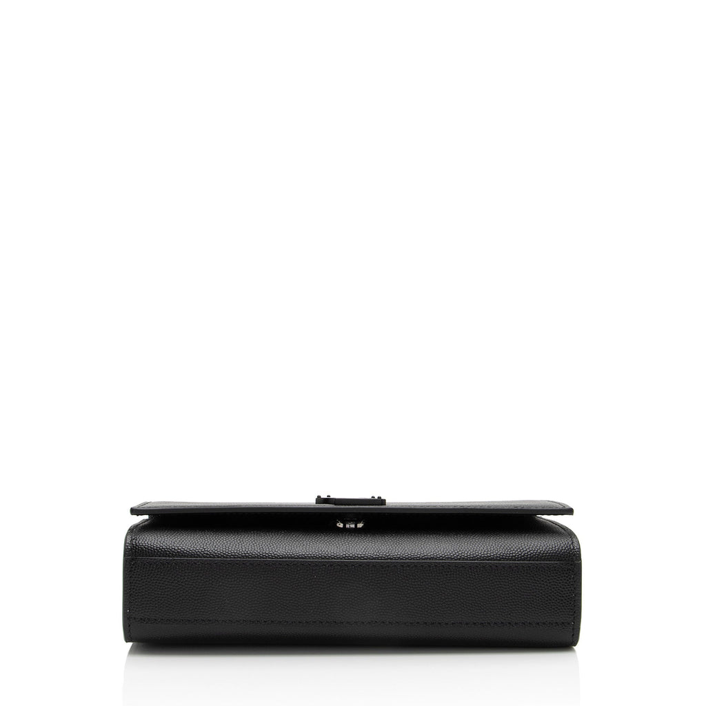 Saint Laurent Grain de Poudre Monogram Kate Small Shoulder Bag (SHF-lPbS13)