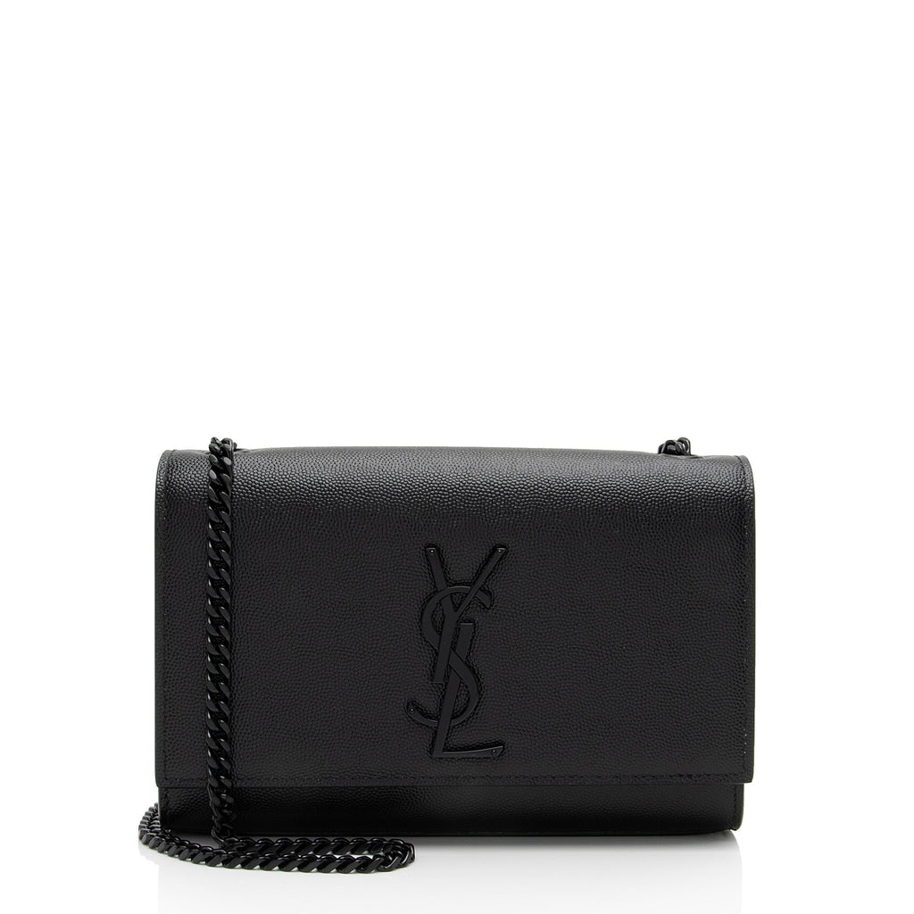 Saint Laurent Grain de Poudre Monogram Kate Small Shoulder Bag (SHF-lPbS13)