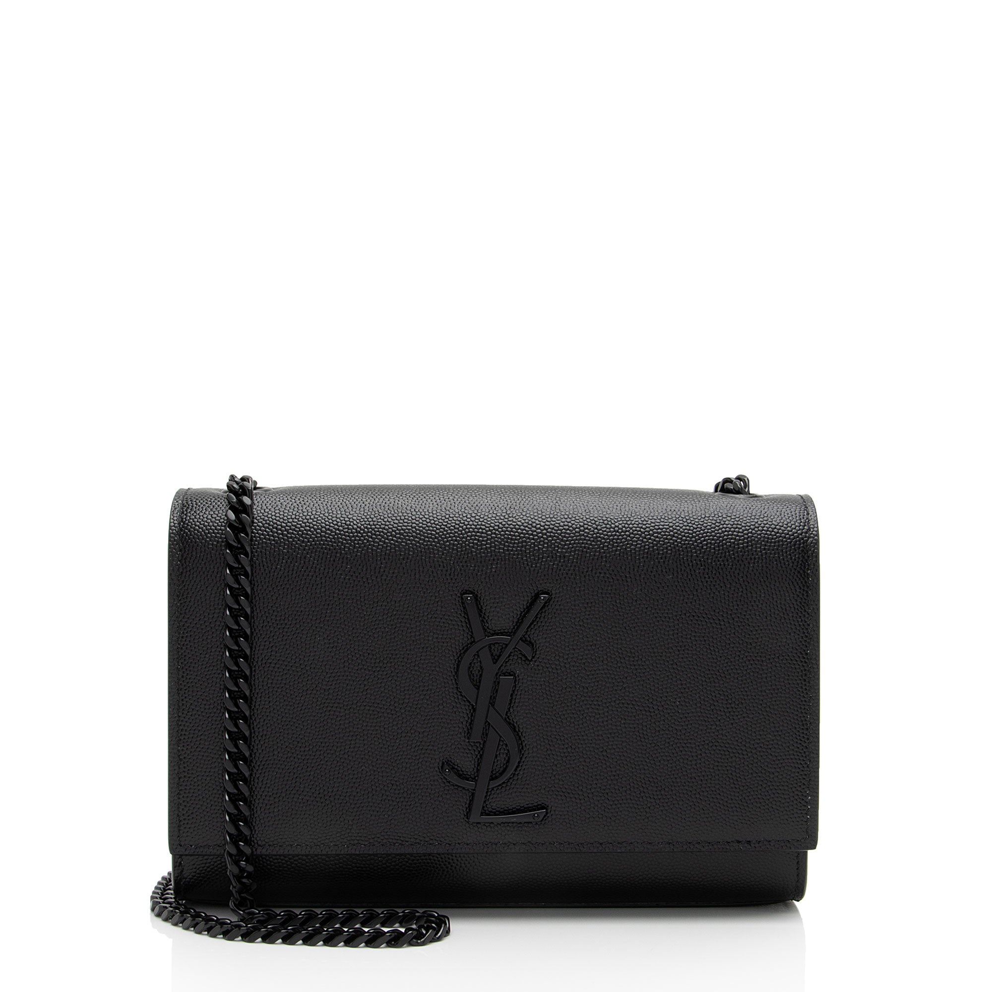 Saint Laurent Grain de Poudre Monogram Kate Small Shoulder Bag (SHF-lPbS13)