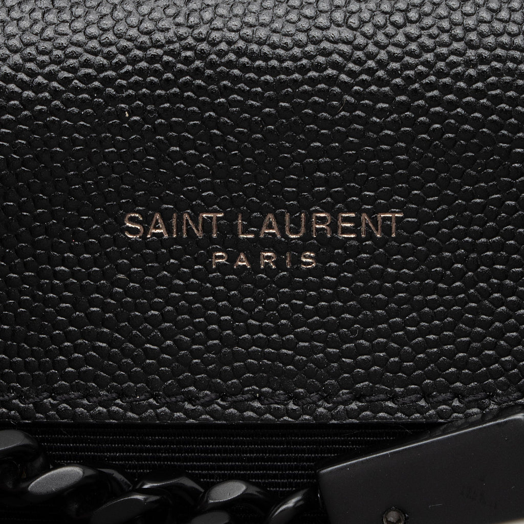 Saint Laurent Grain de Poudre Monogram Kate Small Shoulder Bag (SHF-lPbS13)