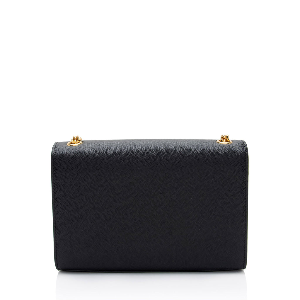 Saint Laurent Grain de Poudre Monogram Kate Small Shoulder Bag (SHF-k14rvI)