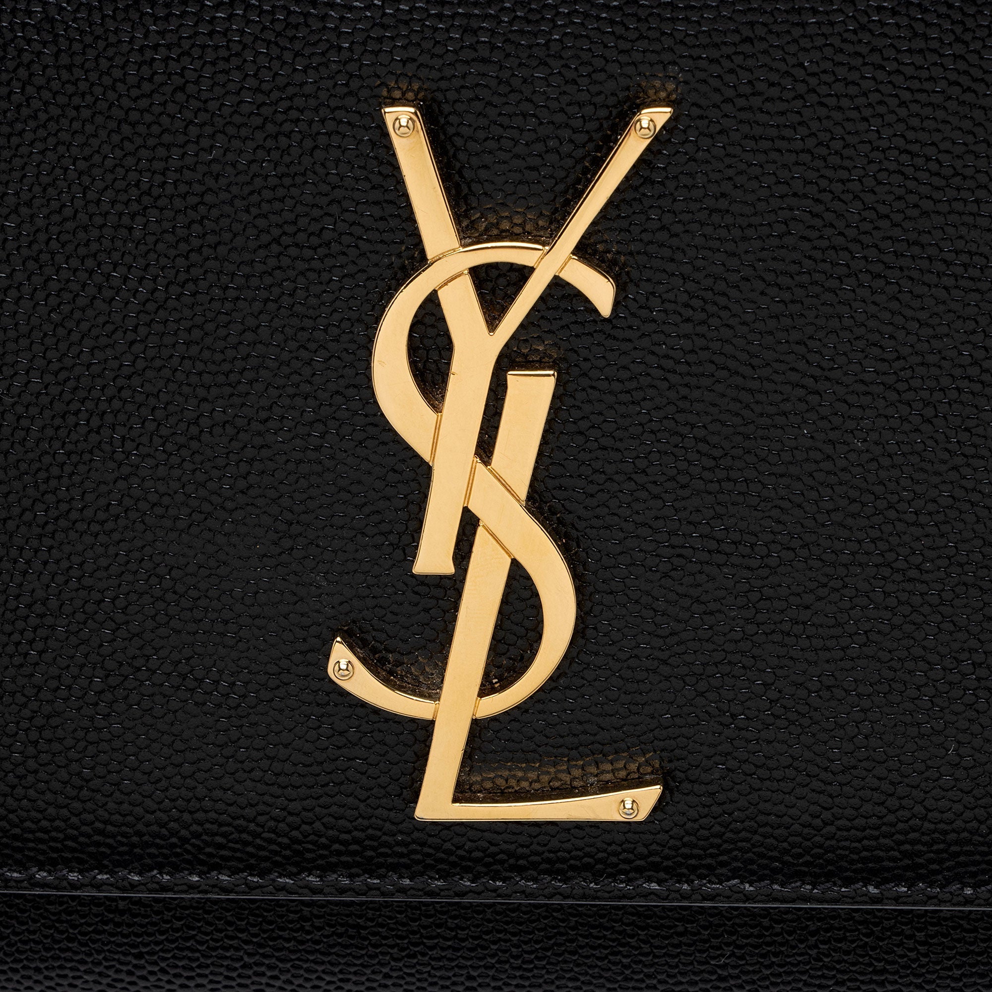 Saint Laurent Grain de Poudre Monogram Kate Small Shoulder Bag (SHF-k14rvI)