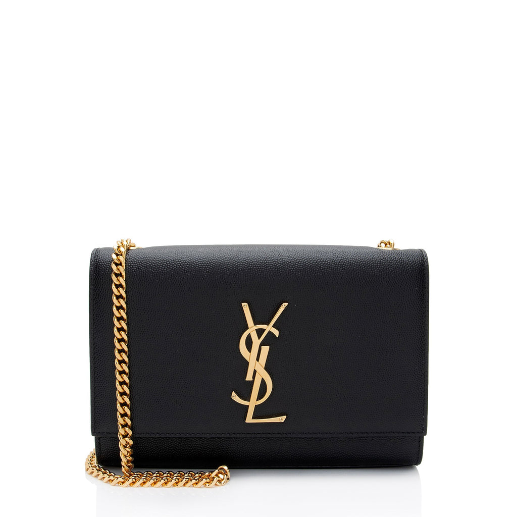 Saint Laurent Grain de Poudre Monogram Kate Small Shoulder Bag (SHF-k14rvI)