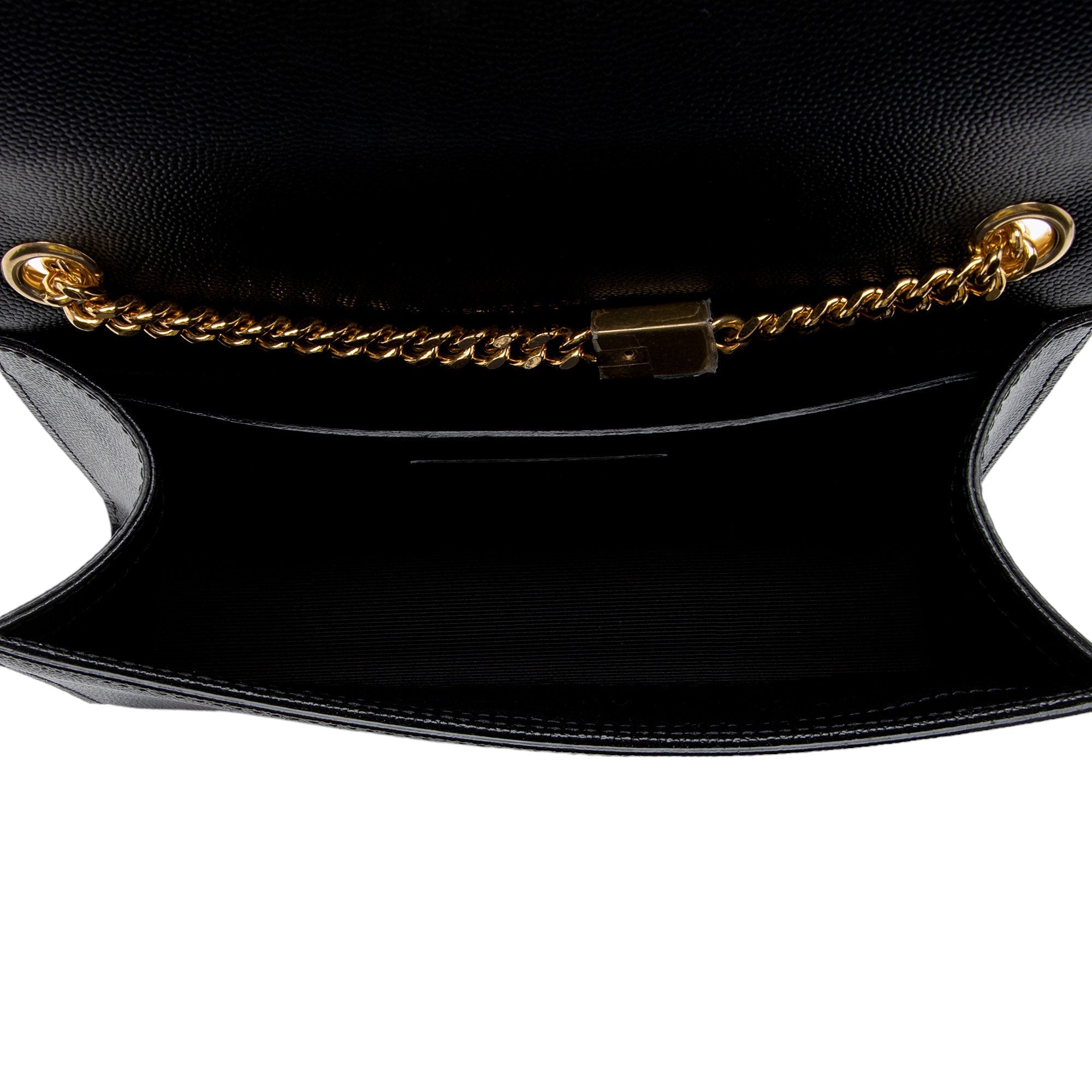 Saint Laurent Grain de Poudre Monogram Kate Small Shoulder Bag (SHF-k14rvI)