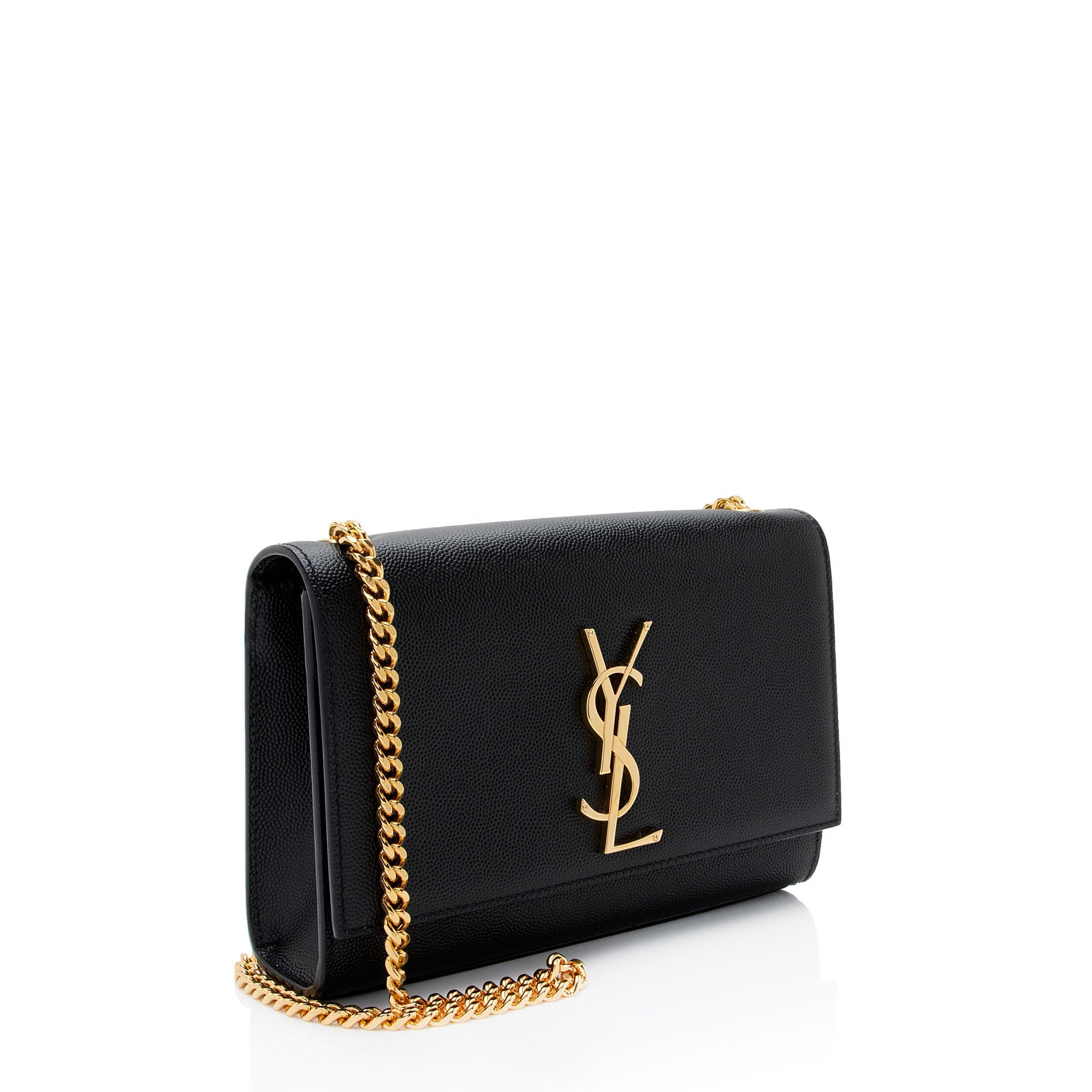 Saint Laurent Grain de Poudre Monogram Kate Small Shoulder Bag (SHF-k14rvI)
