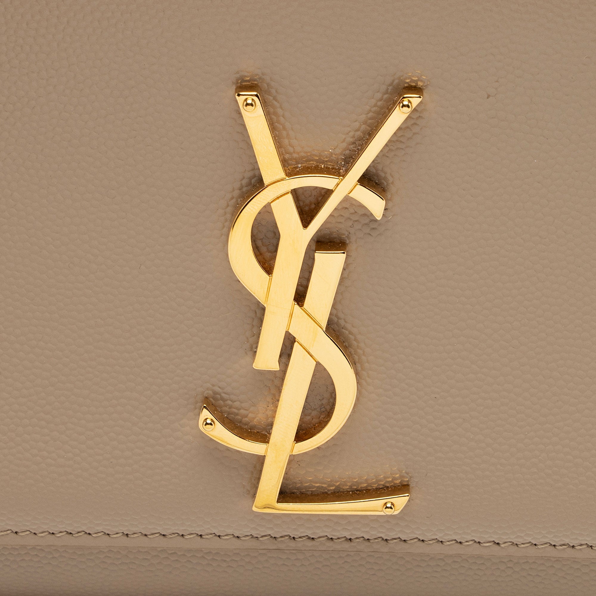Saint Laurent Grain de Poudre Monogram Kate Small Shoulder Bag (SHF-mA4MBT)