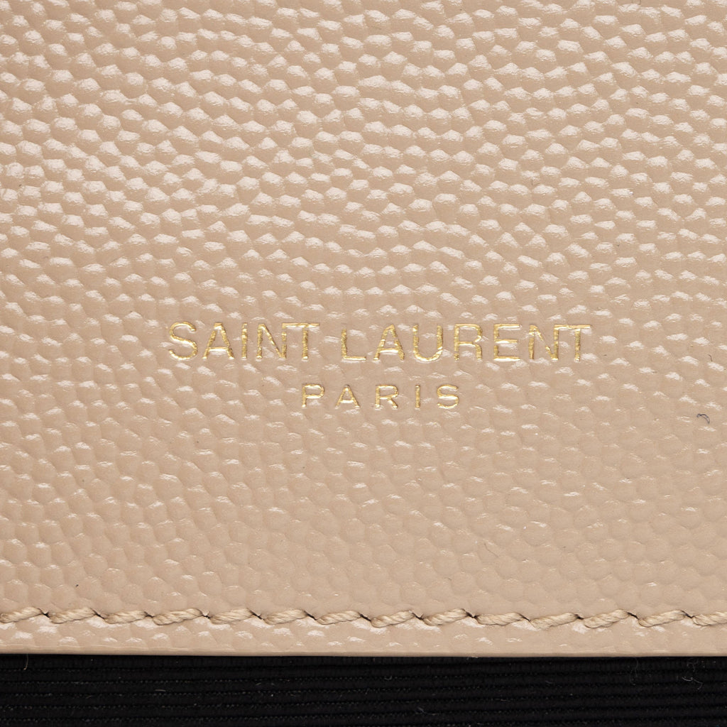 Saint Laurent Grain de Poudre Monogram Kate Small Shoulder Bag (SHF-mA4MBT)