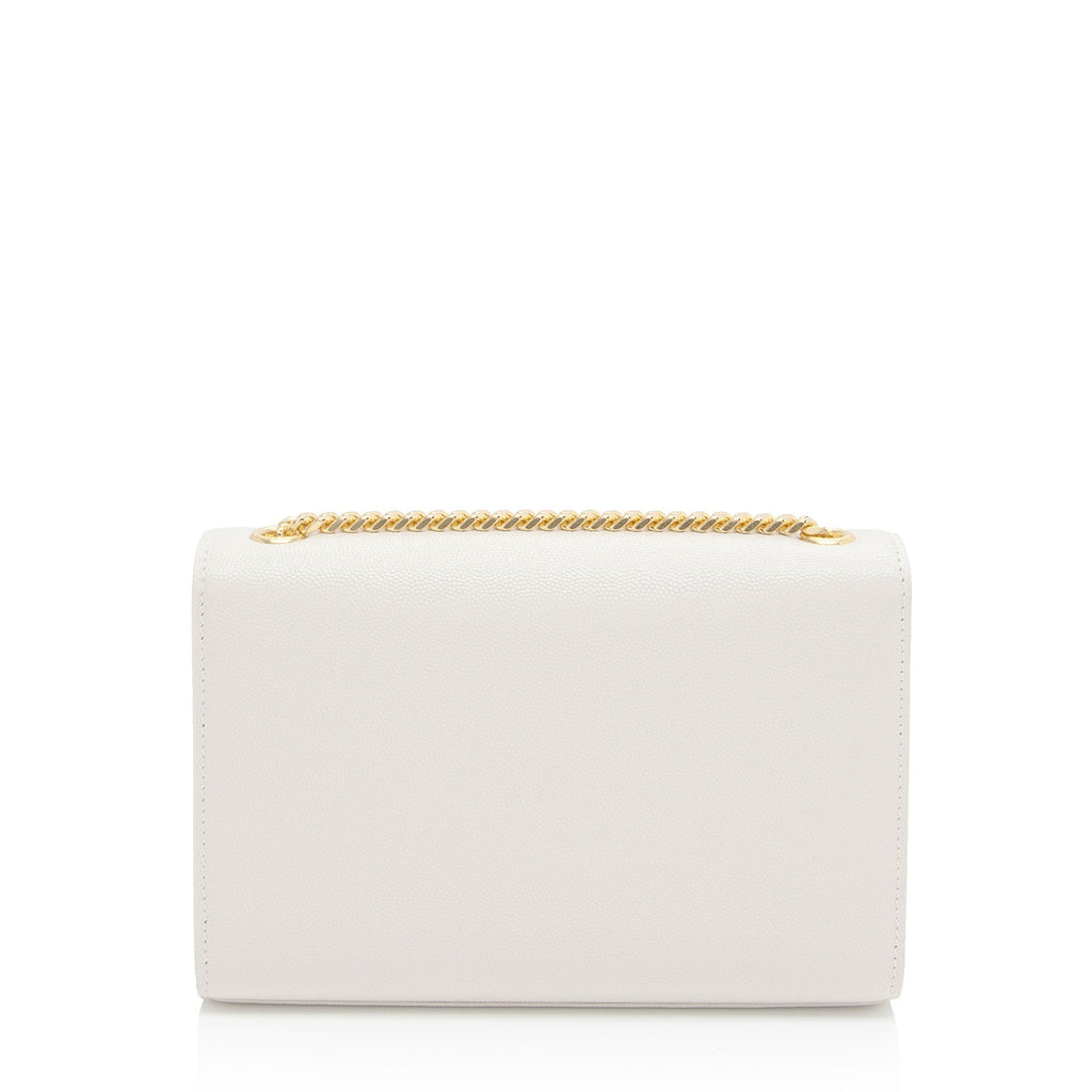 Saint Laurent Grain de Poudre Monogram Kate Small Shoulder Bag (SHF-qk60EH)