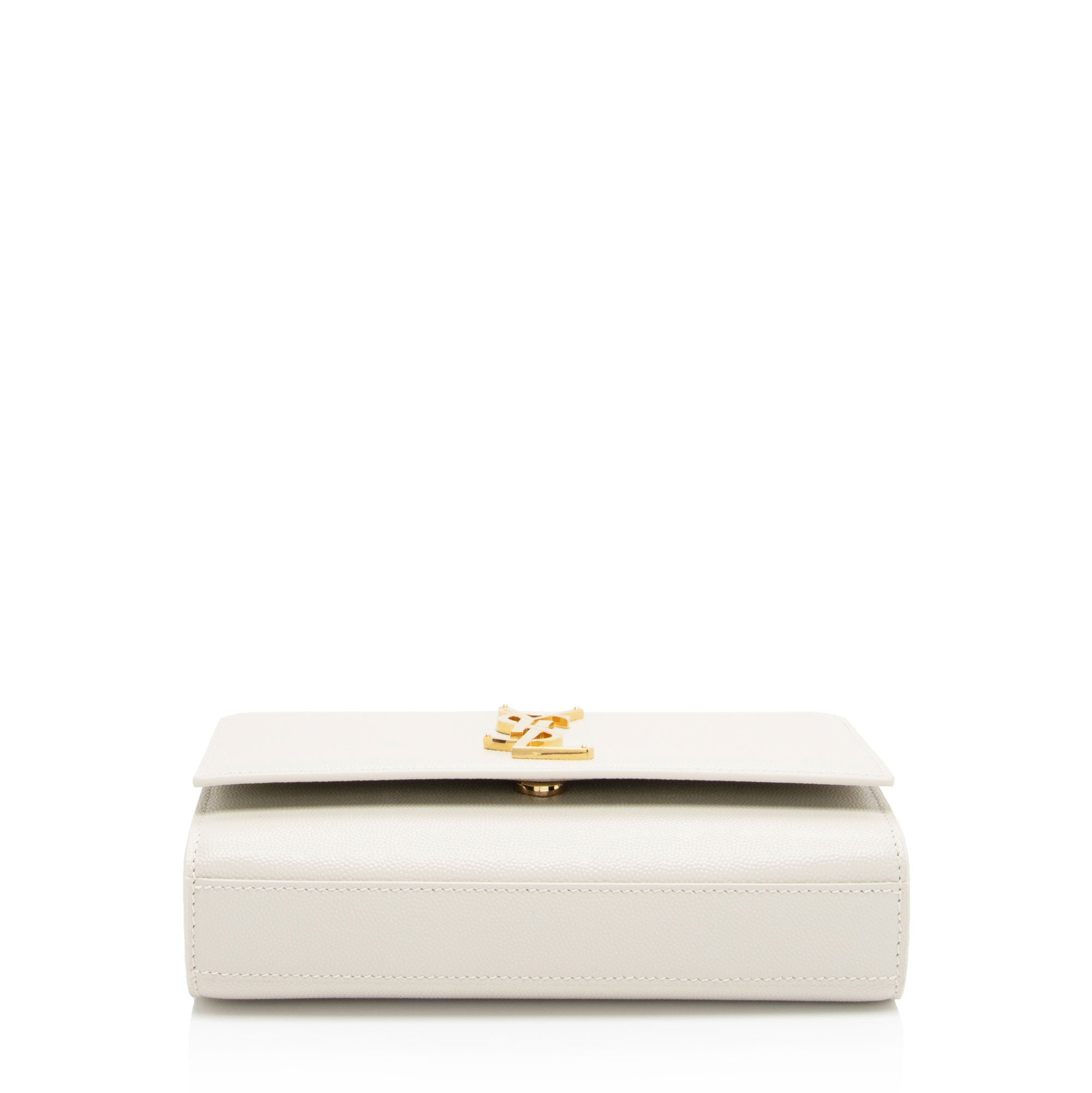 Saint Laurent Grain de Poudre Monogram Kate Small Shoulder Bag (SHF-qk60EH)