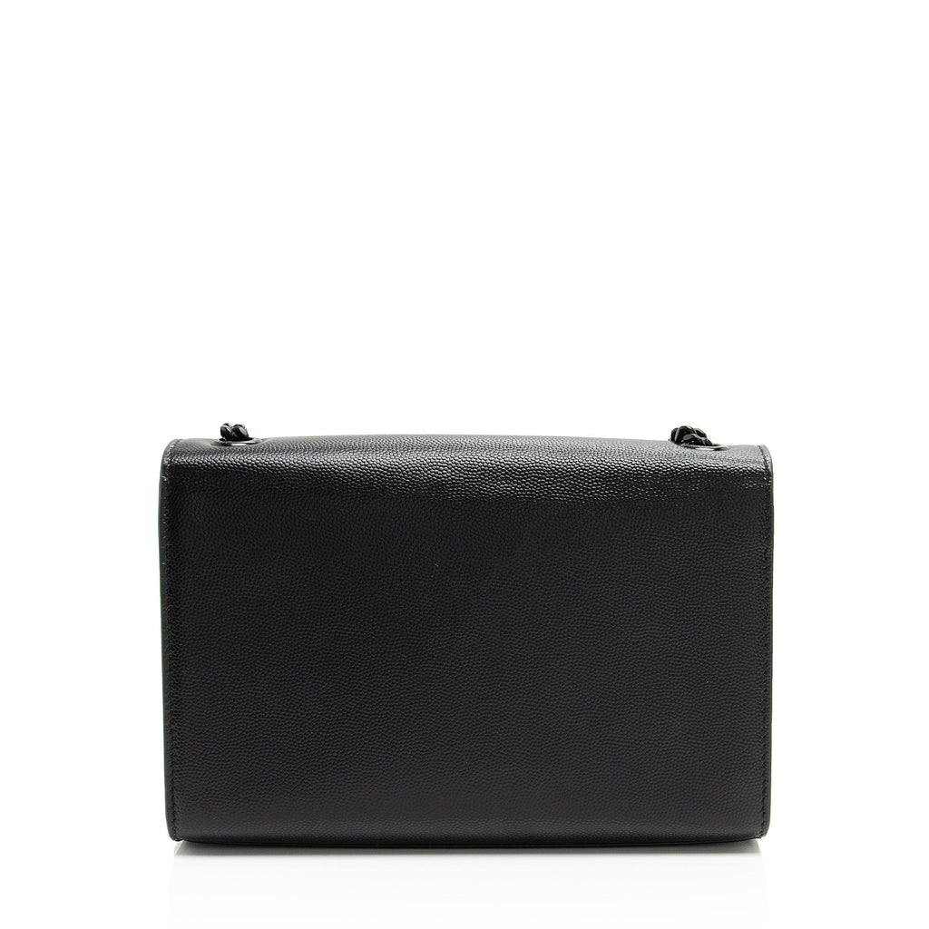 Saint Laurent Grain de Poudre Monogram Kate Small Shoulder Bag (SHF-WfdeMk)