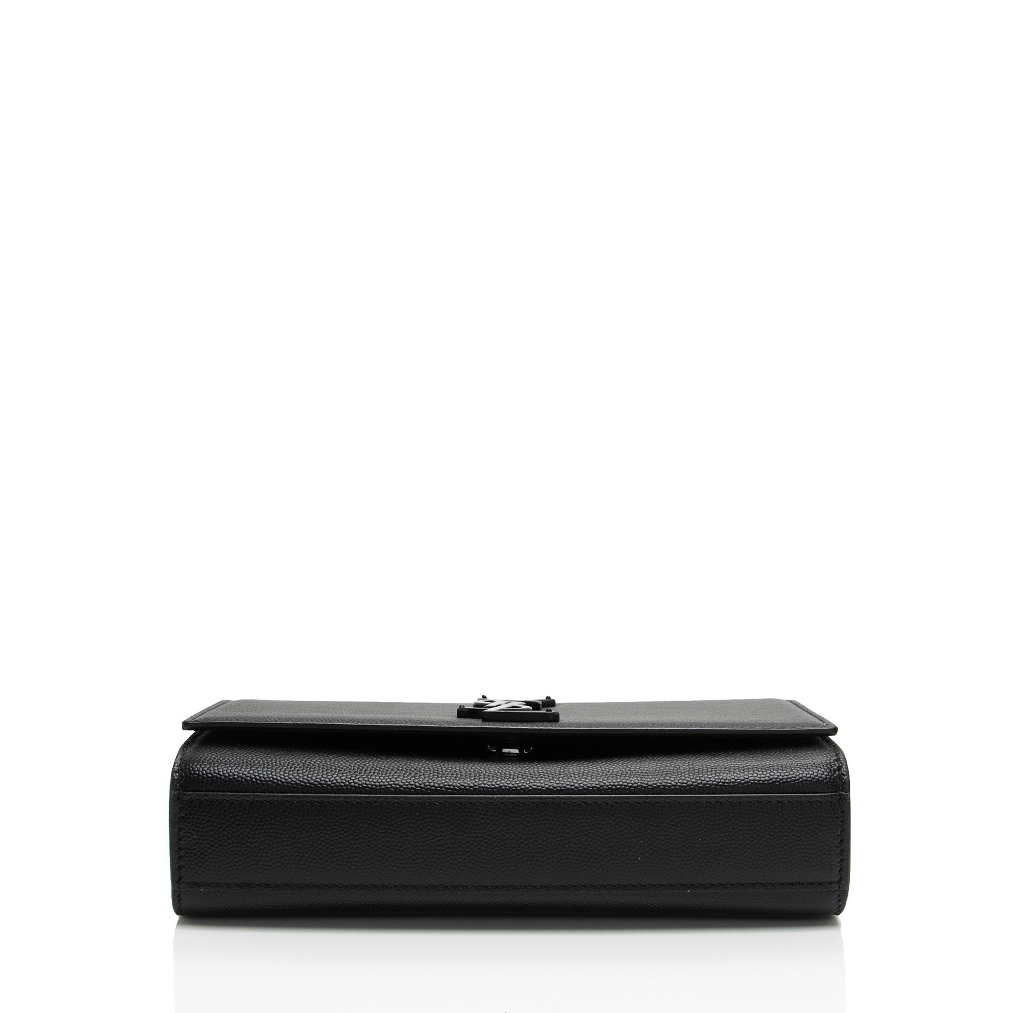 Saint Laurent Grain de Poudre Monogram Kate Small Shoulder Bag (SHF-WfdeMk)