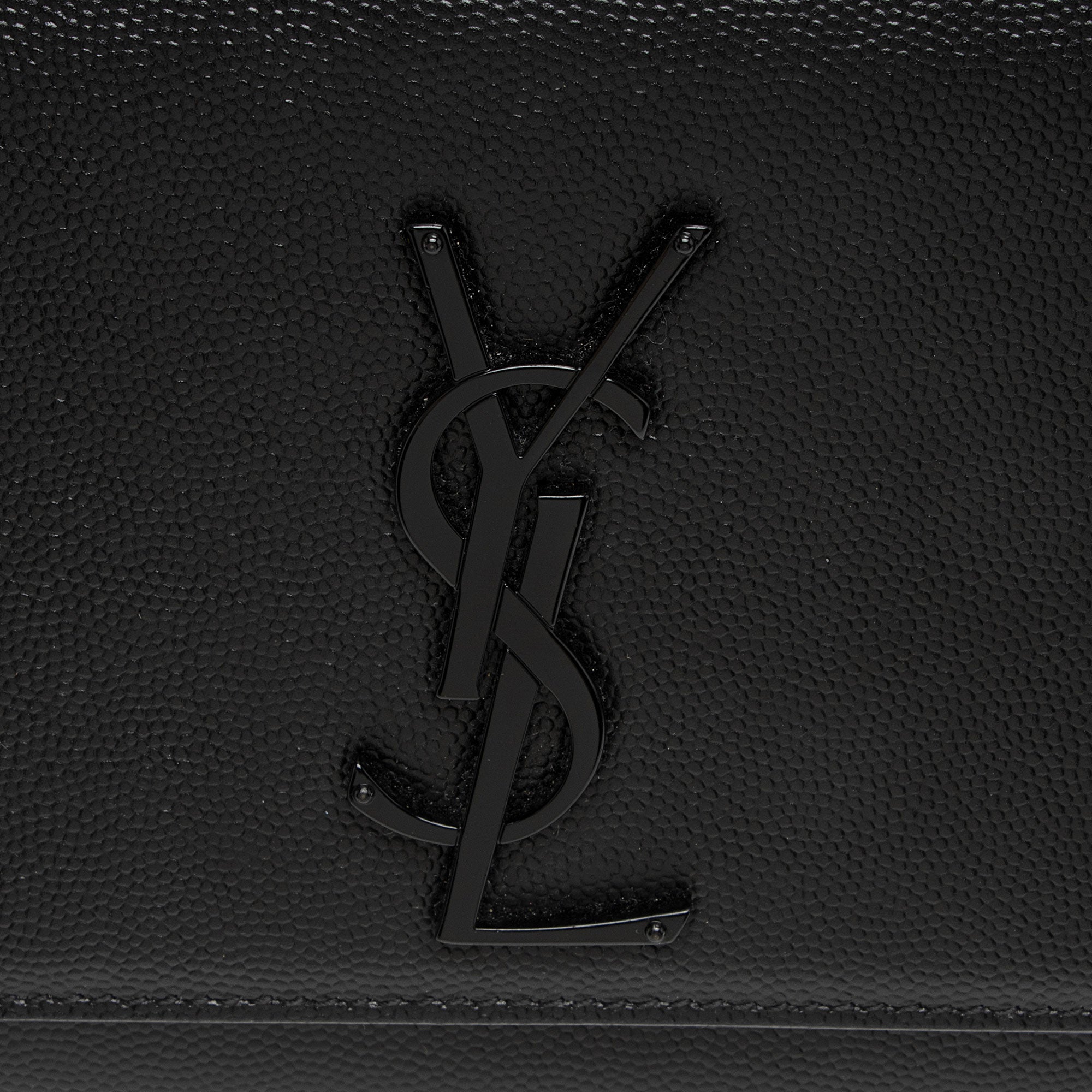 Saint Laurent Grain de Poudre Monogram Kate Small Shoulder Bag (SHF-WfdeMk)