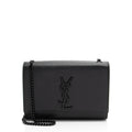 Saint Laurent Grain de Poudre Monogram Kate Small Shoulder Bag (SHF-WfdeMk)