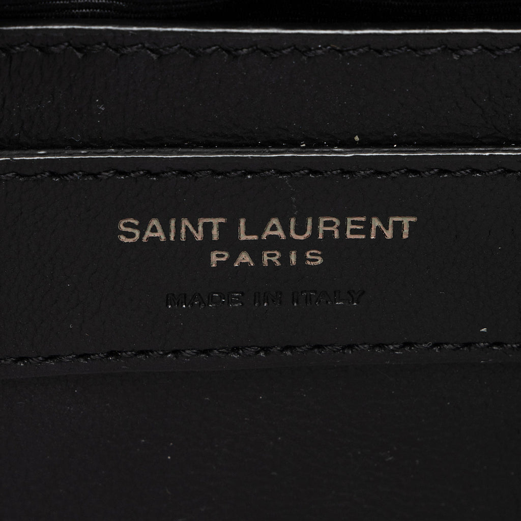 Saint Laurent Grain de Poudre Monogram Kate Small Shoulder Bag (SHF-WfdeMk)