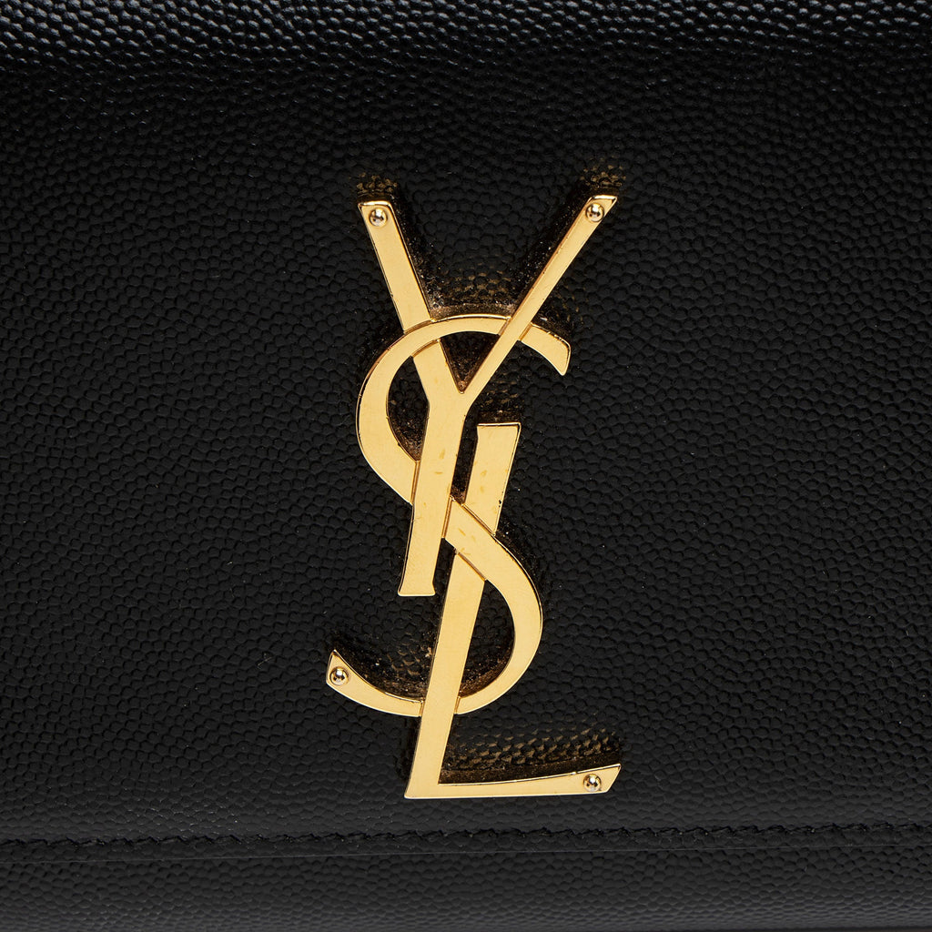 Saint Laurent Grain de Poudre Monogram Kate Small Shoulder Bag (SHF-TDZTnZ)