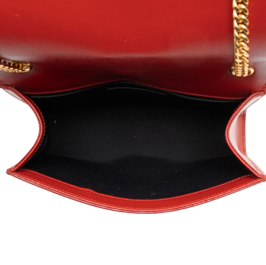 Saint Laurent Grain de Poudre Monogram Kate Small Shoulder Bag