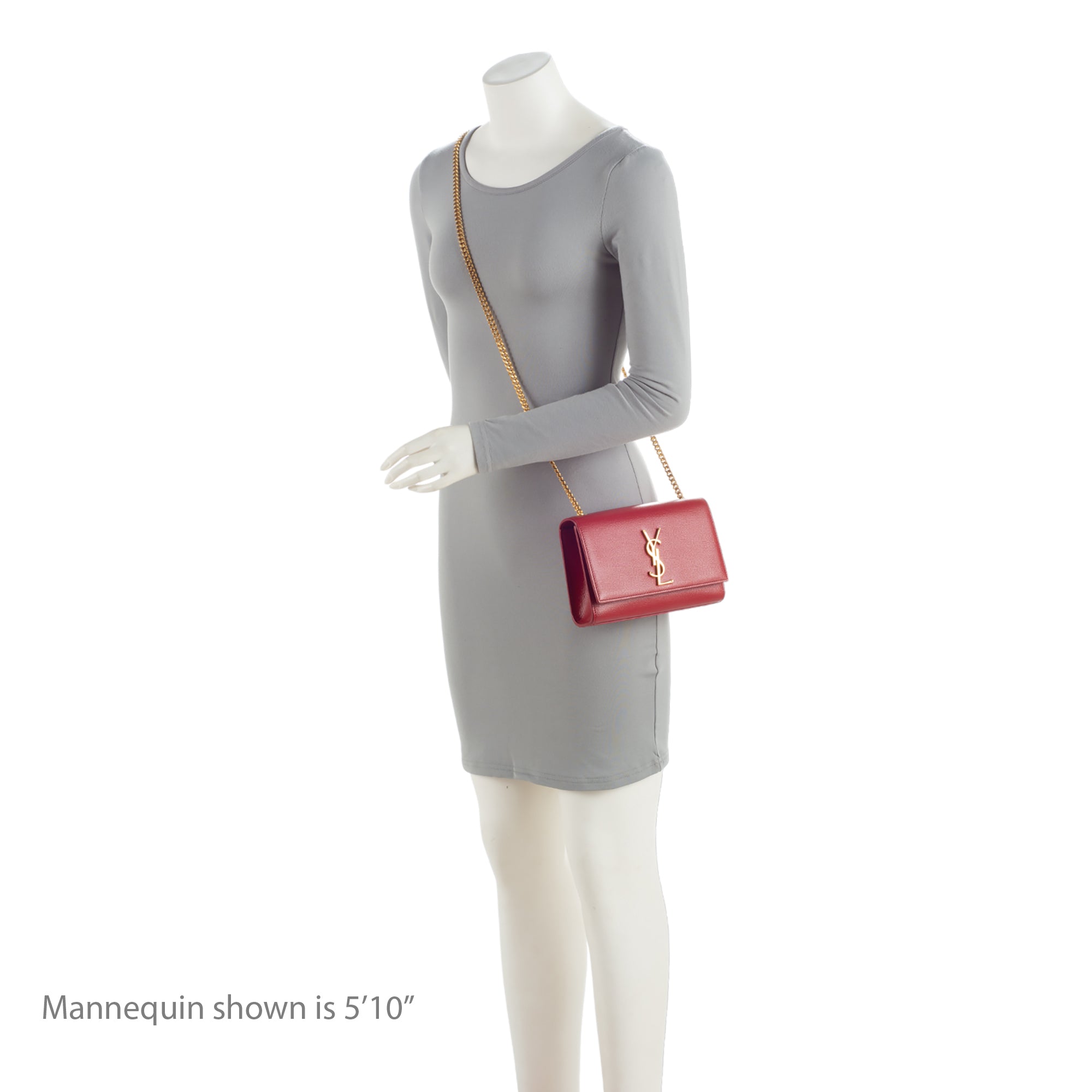 Saint Laurent Grain de Poudre Monogram Kate Small Shoulder Bag