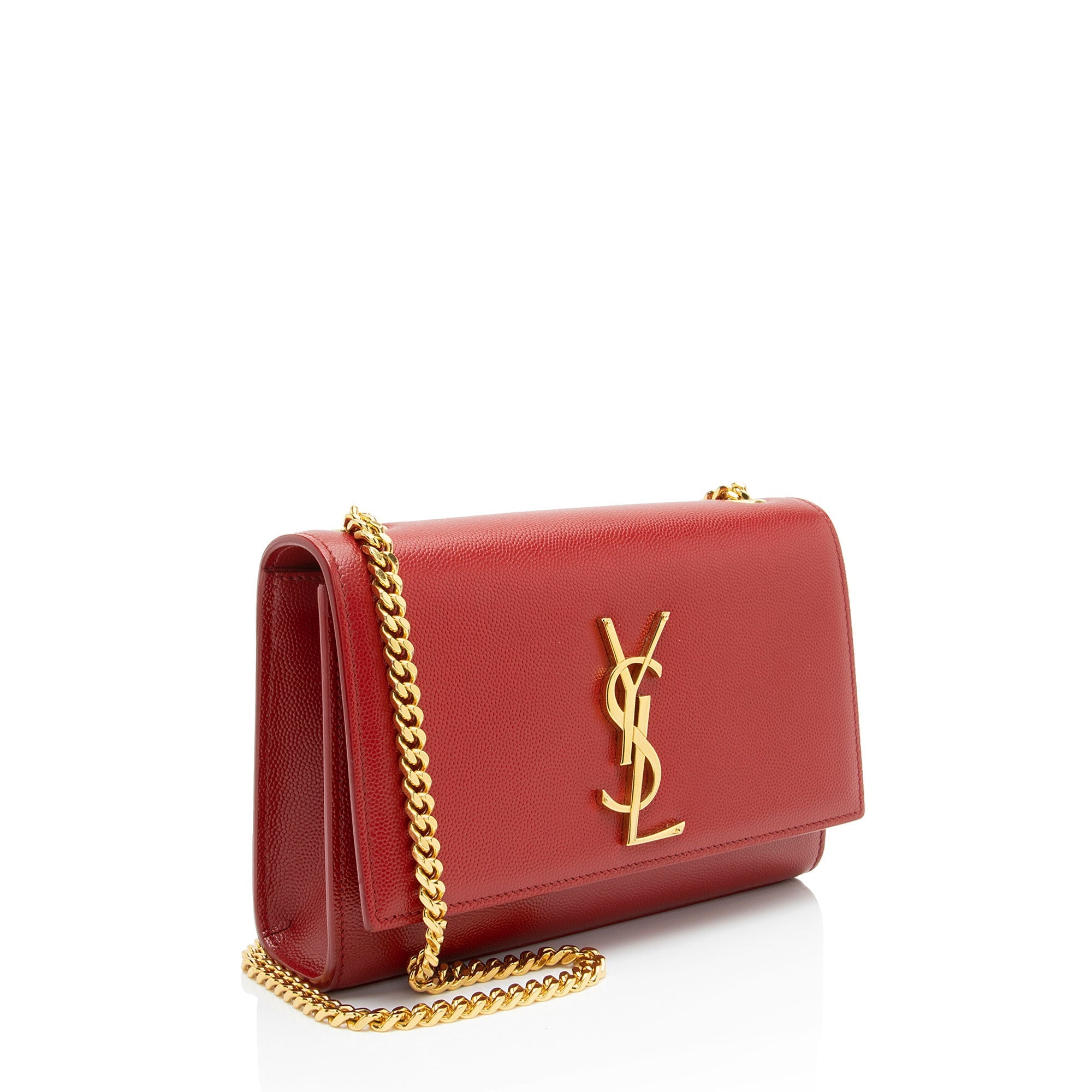 Saint Laurent Grain de Poudre Monogram Kate Small Shoulder Bag