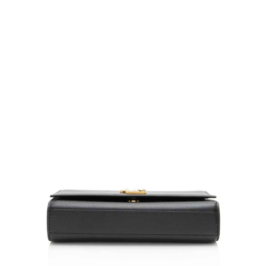 Saint Laurent Grain de Poudre Monogram Kate Small Shoulder Bag