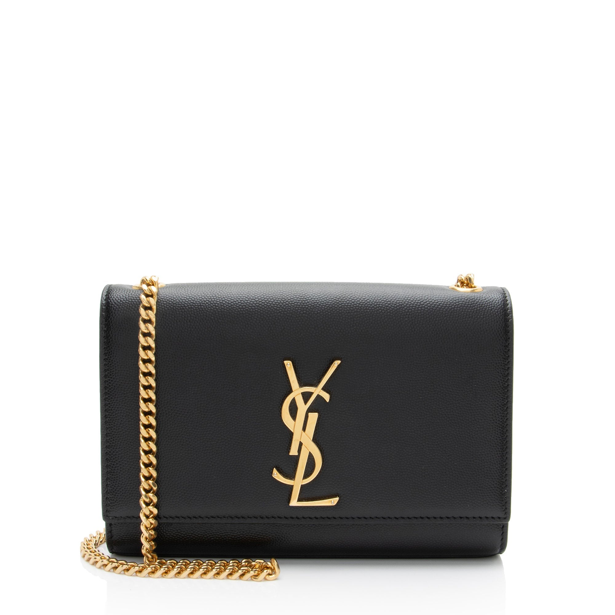 Saint Laurent Grain de Poudre Monogram Kate Small Shoulder Bag