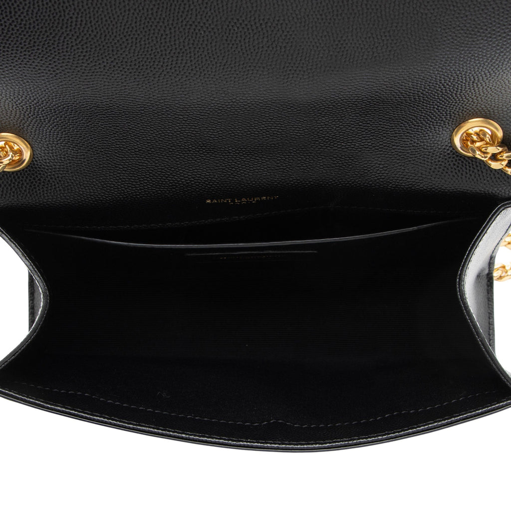 Saint Laurent Grain de Poudre Monogram Kate Small Shoulder Bag