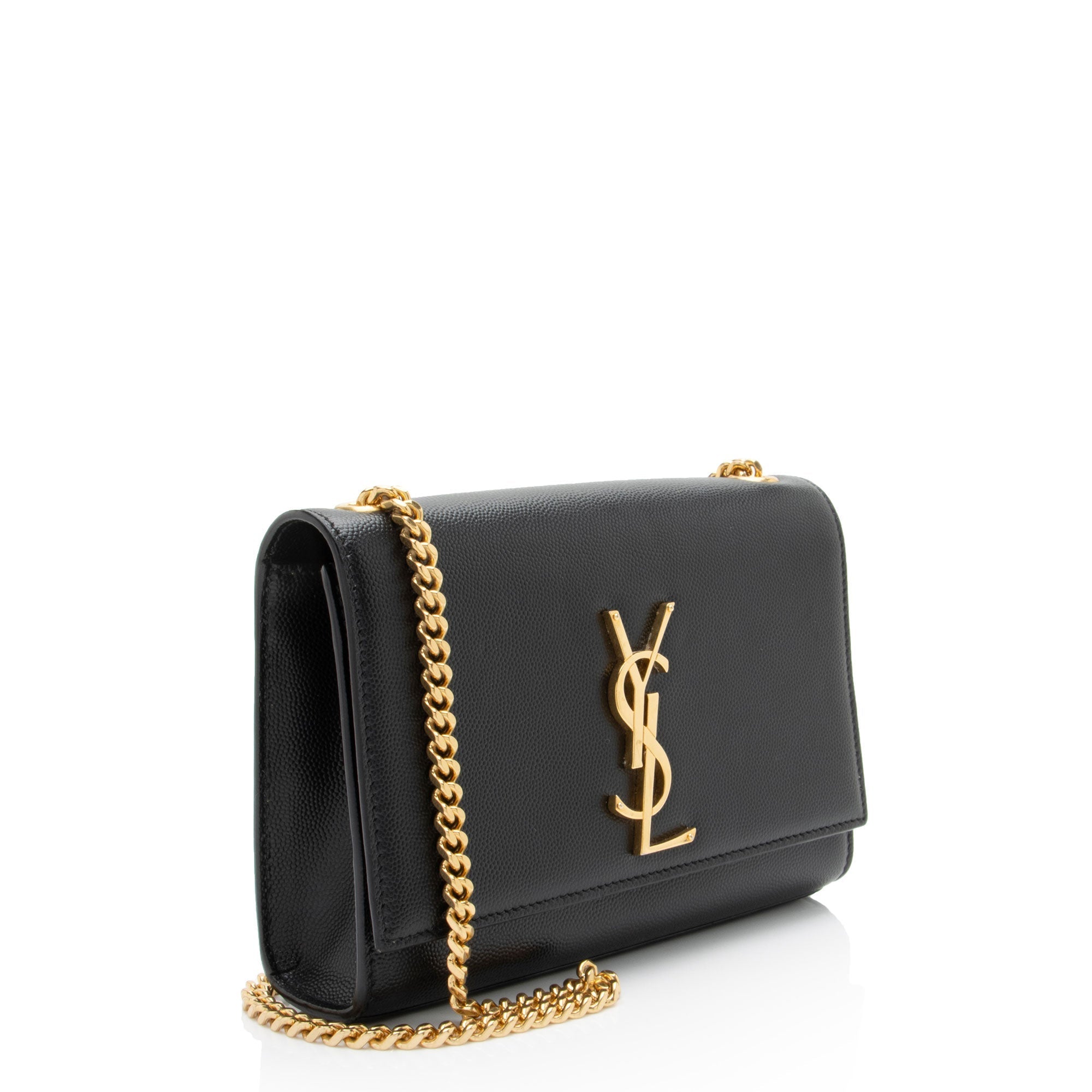 Saint Laurent Grain de Poudre Monogram Kate Small Shoulder Bag