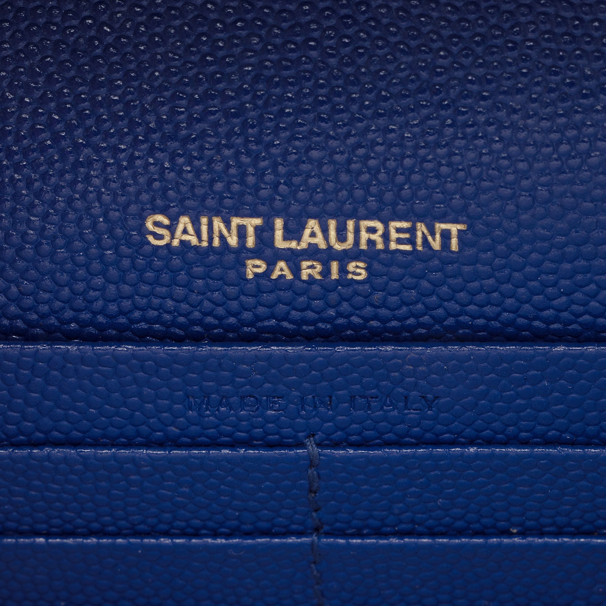 Saint Laurent Grain de Poudre Monogram Kate Tassel Chain Wallet