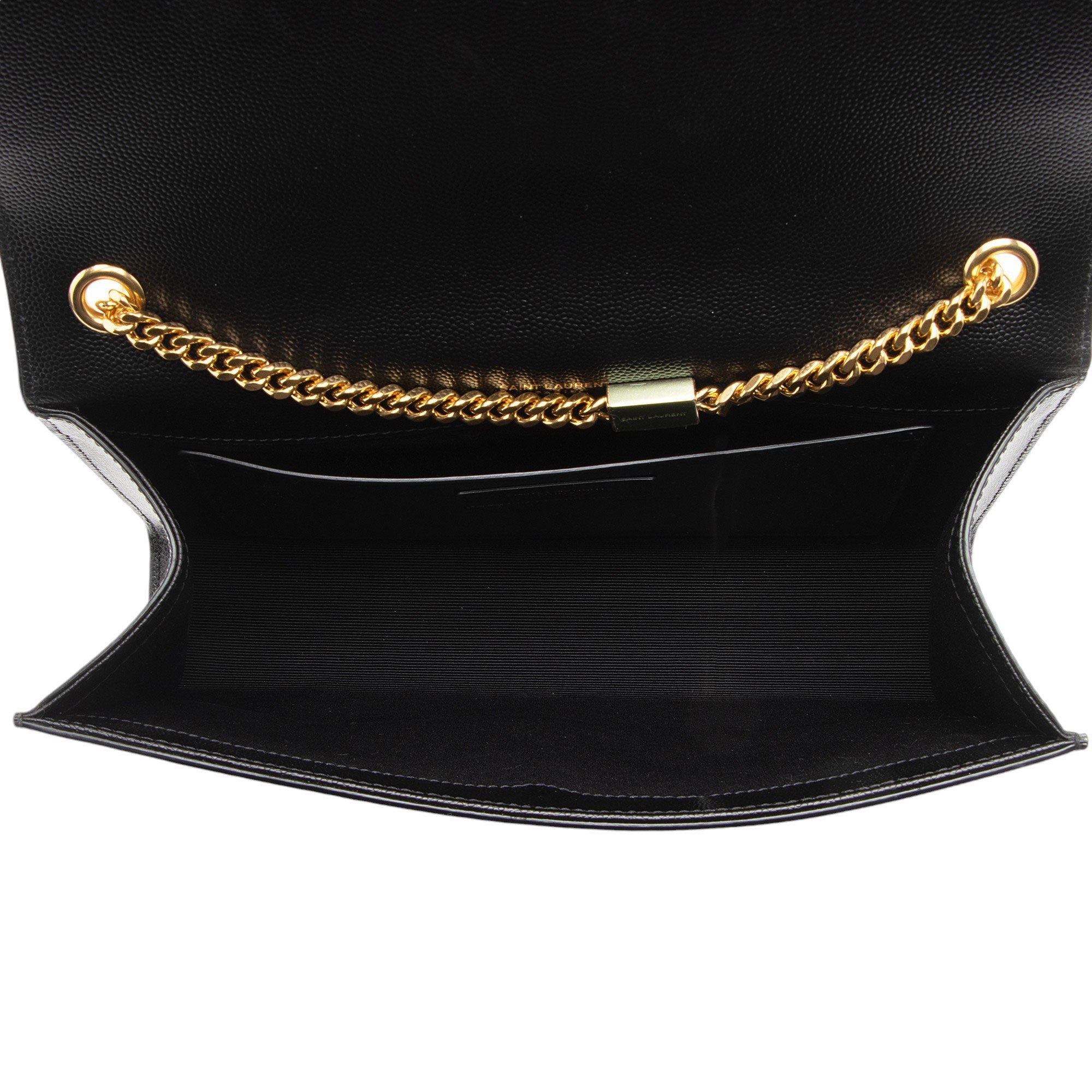 Saint Laurent Grain de Poudre Monogram Kate Tassel Medium Shoulder Bag (SHF-u9Ndoz)
